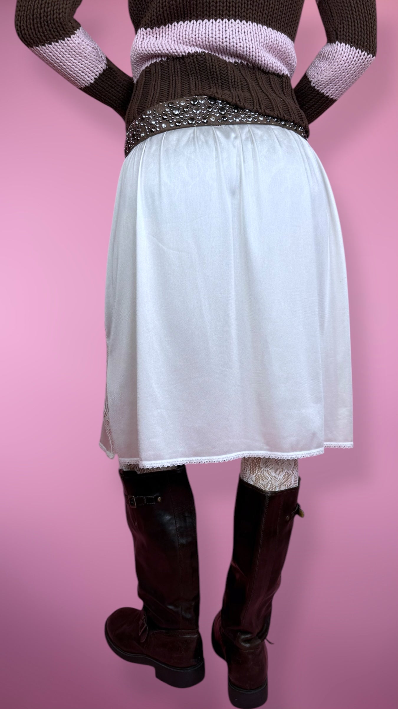 Jupe nuisette satinée