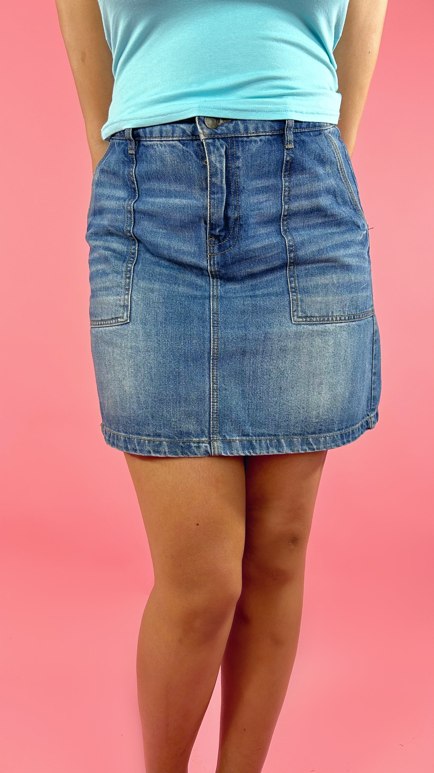 Jupe courte en jean