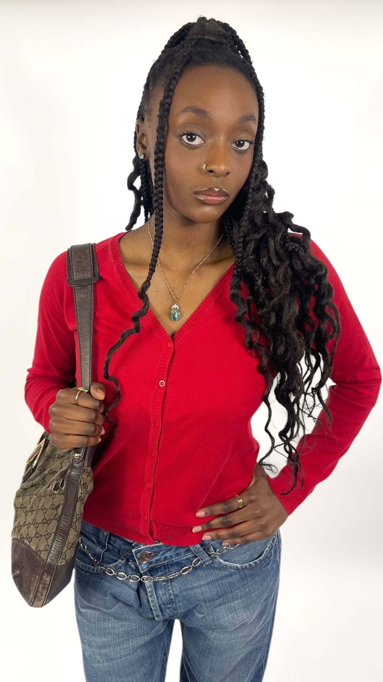 Cardigan rouge