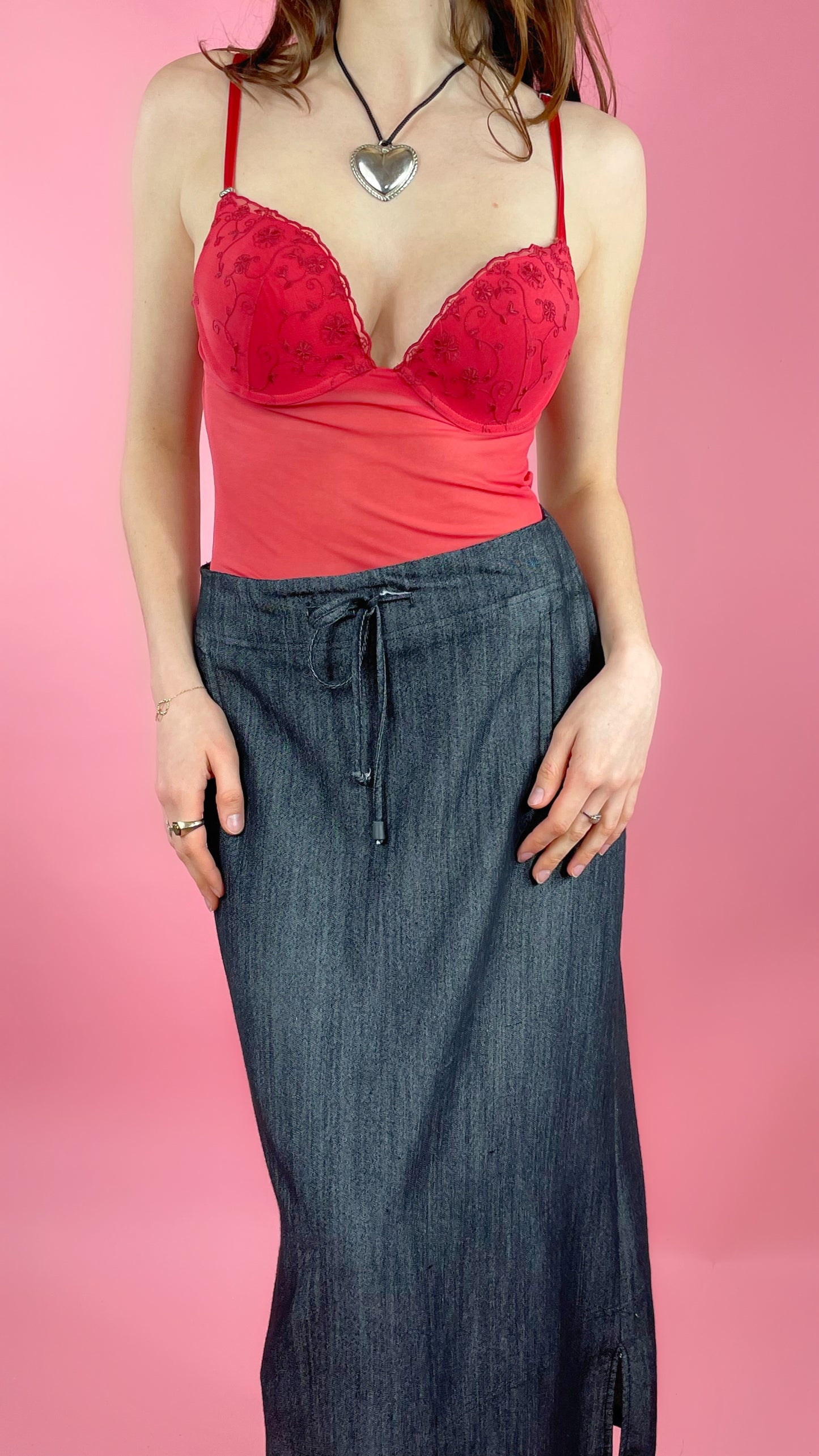 Top lingerie rouge