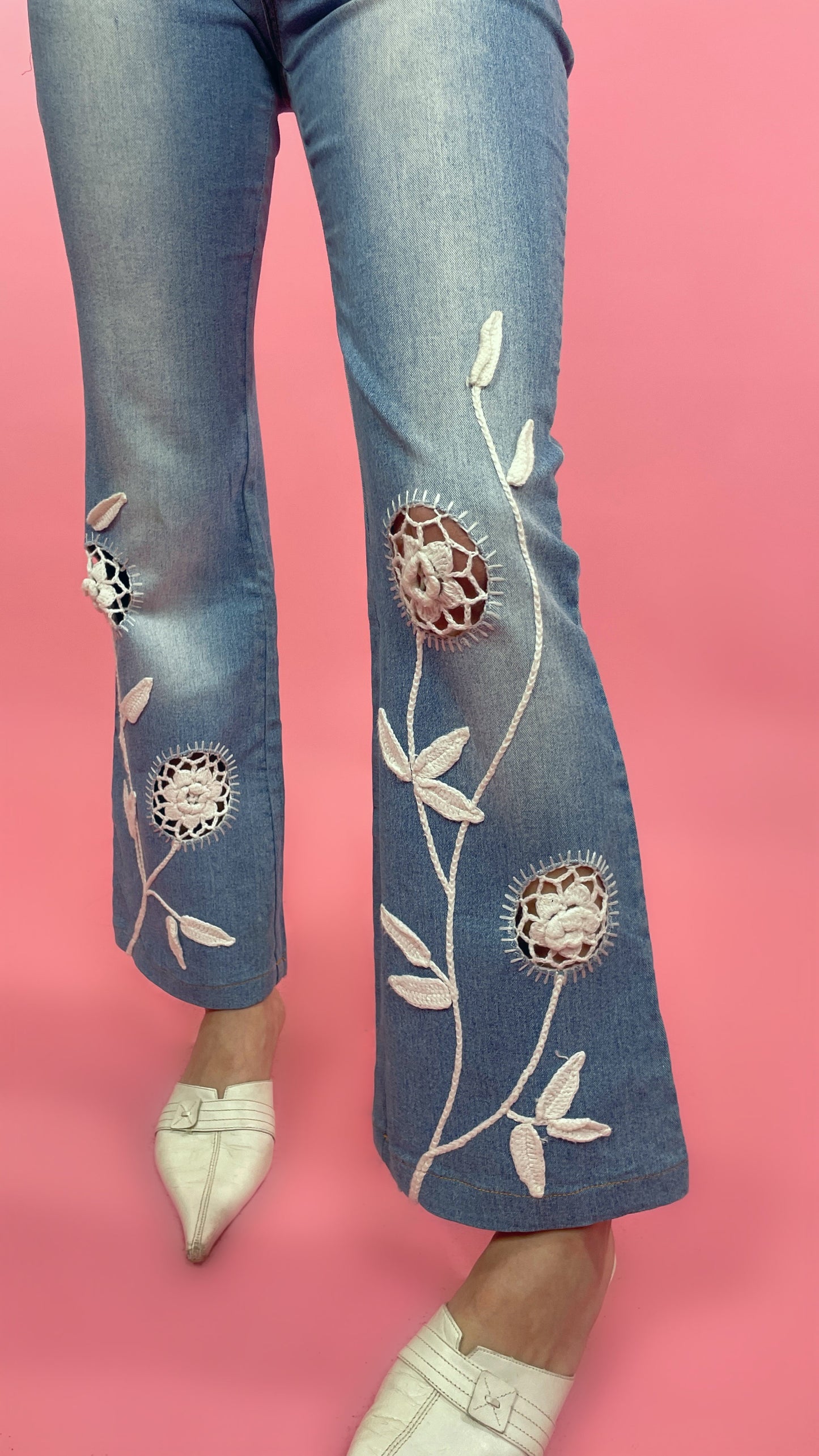 Jean y2k détails broderies