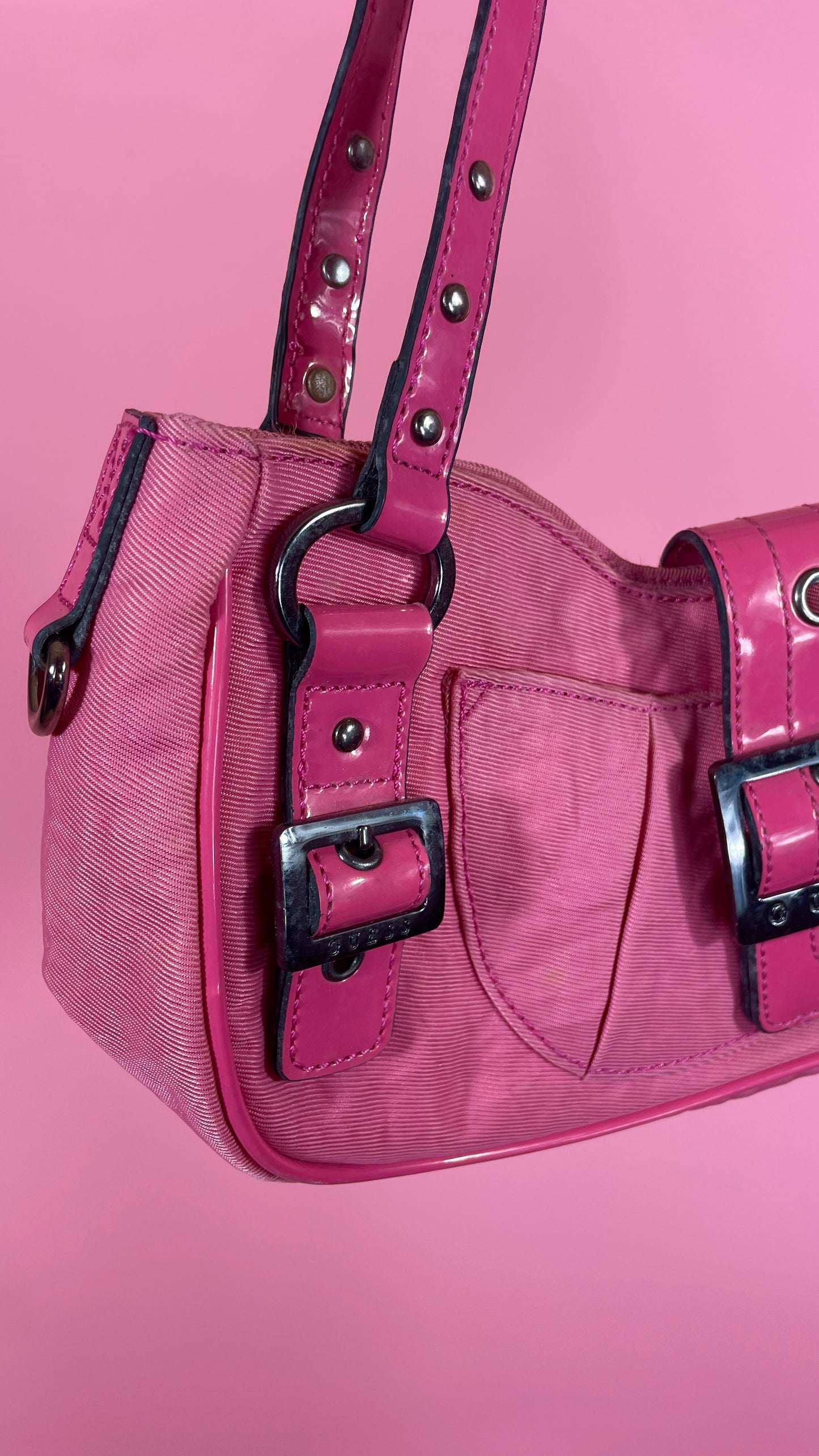 Sac Guess Rose baguette