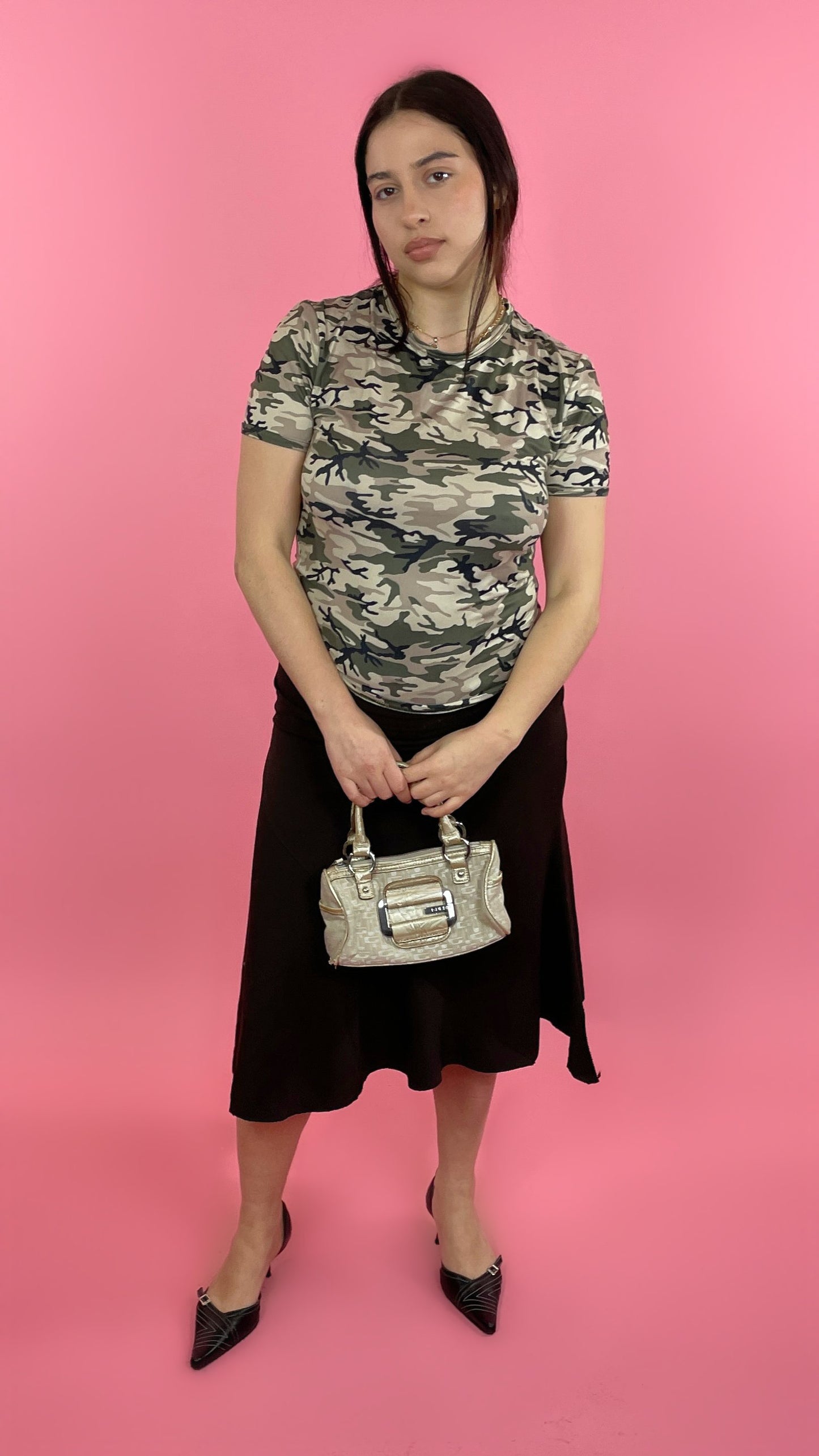 T-shirt camouflage pimkie vintage y2k