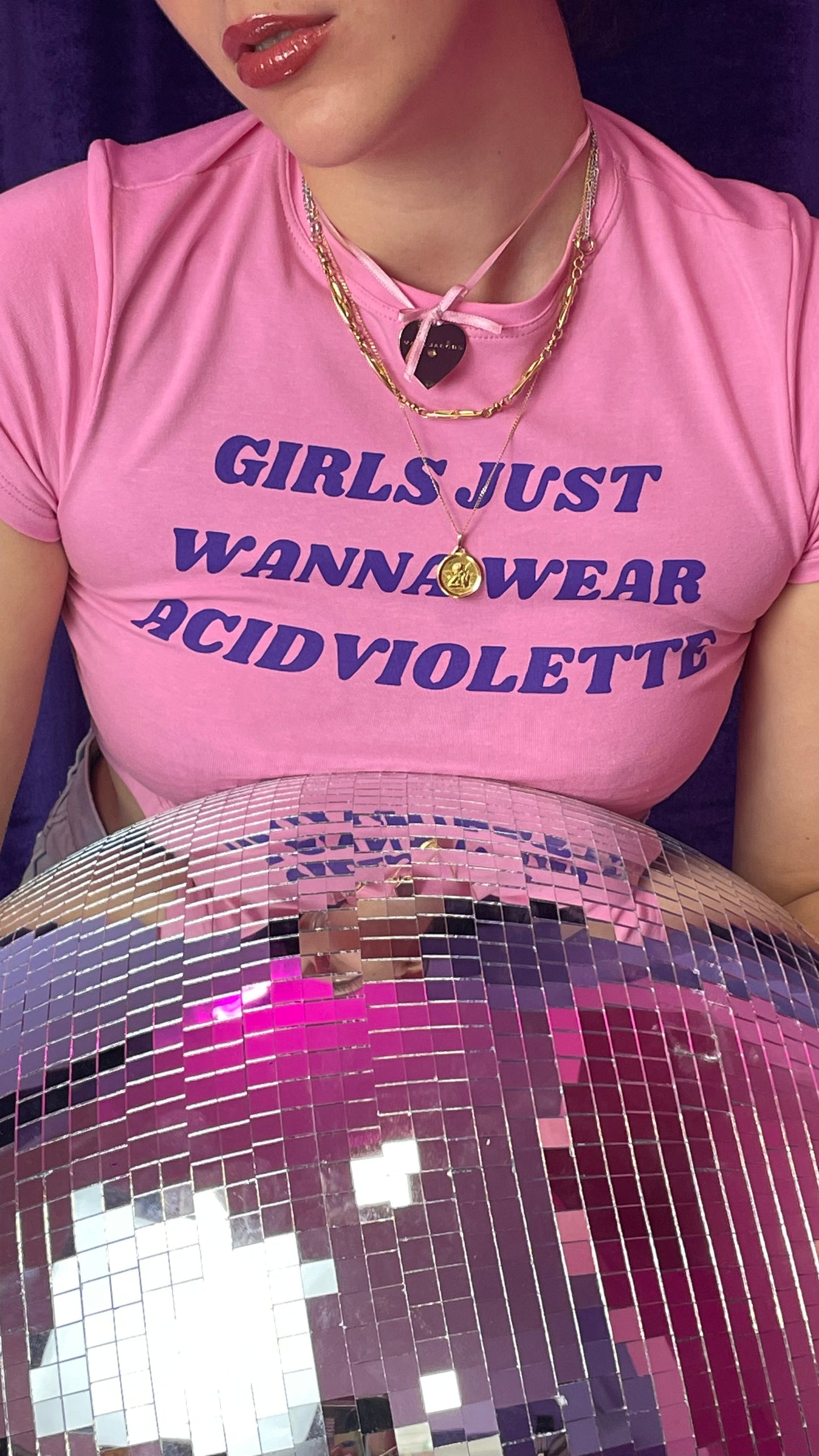 Baby tee AcidViolette