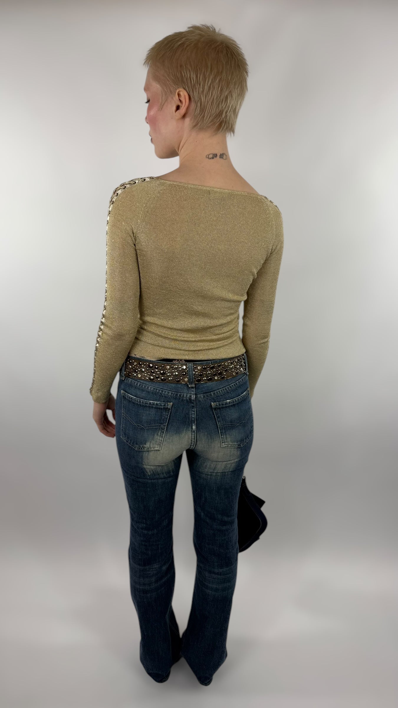 Cardigan doré