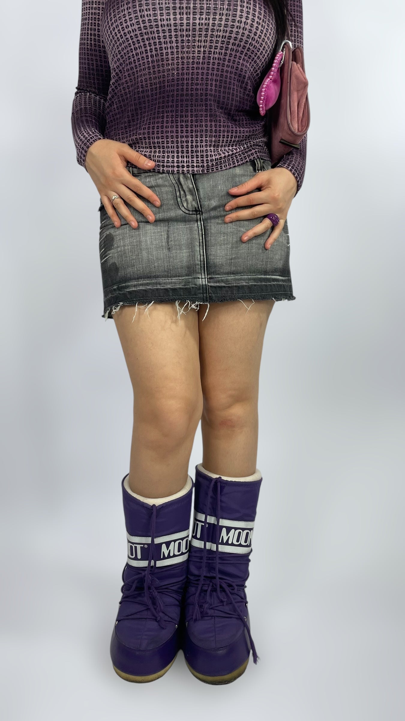 Mini jupe en jean