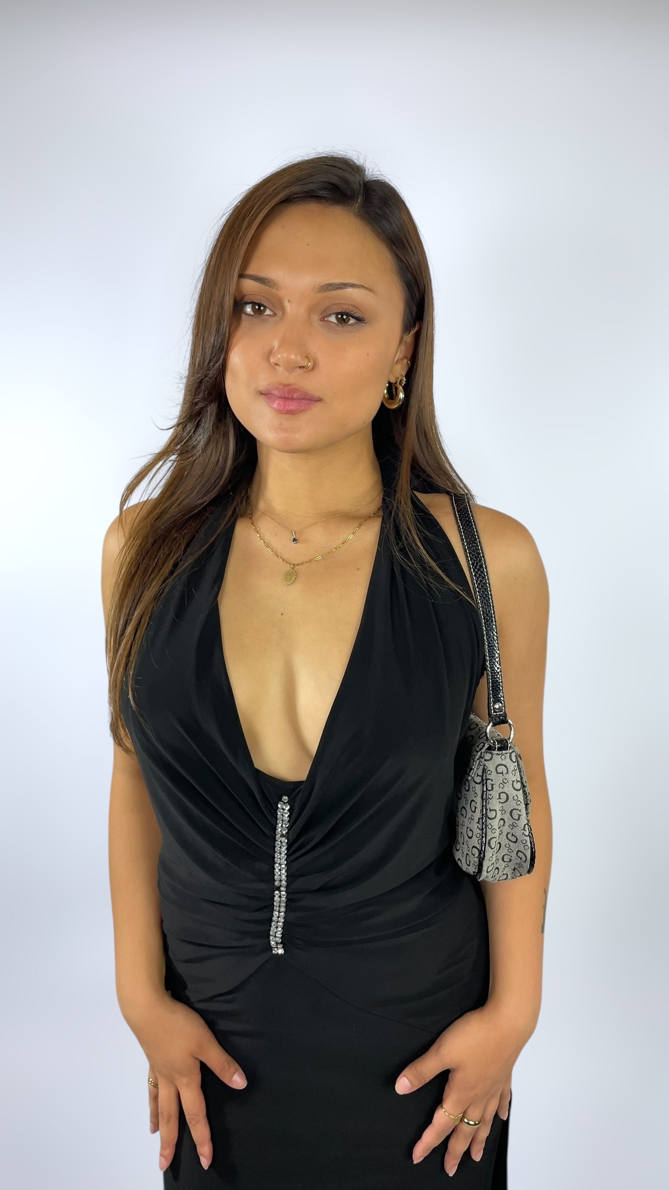 Robe noire longue