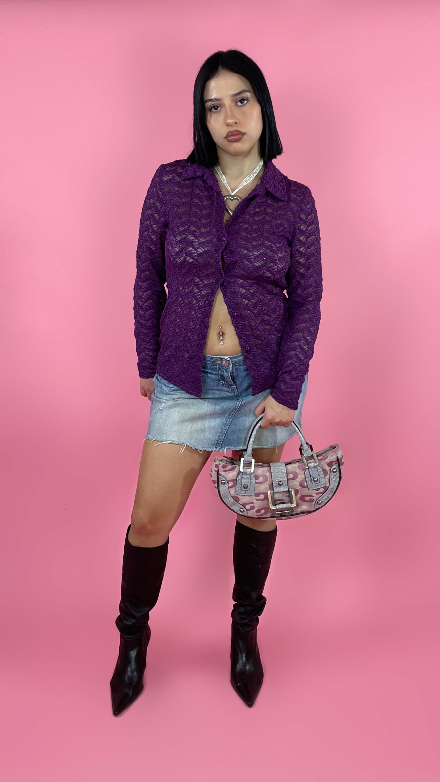Mini jupe jean