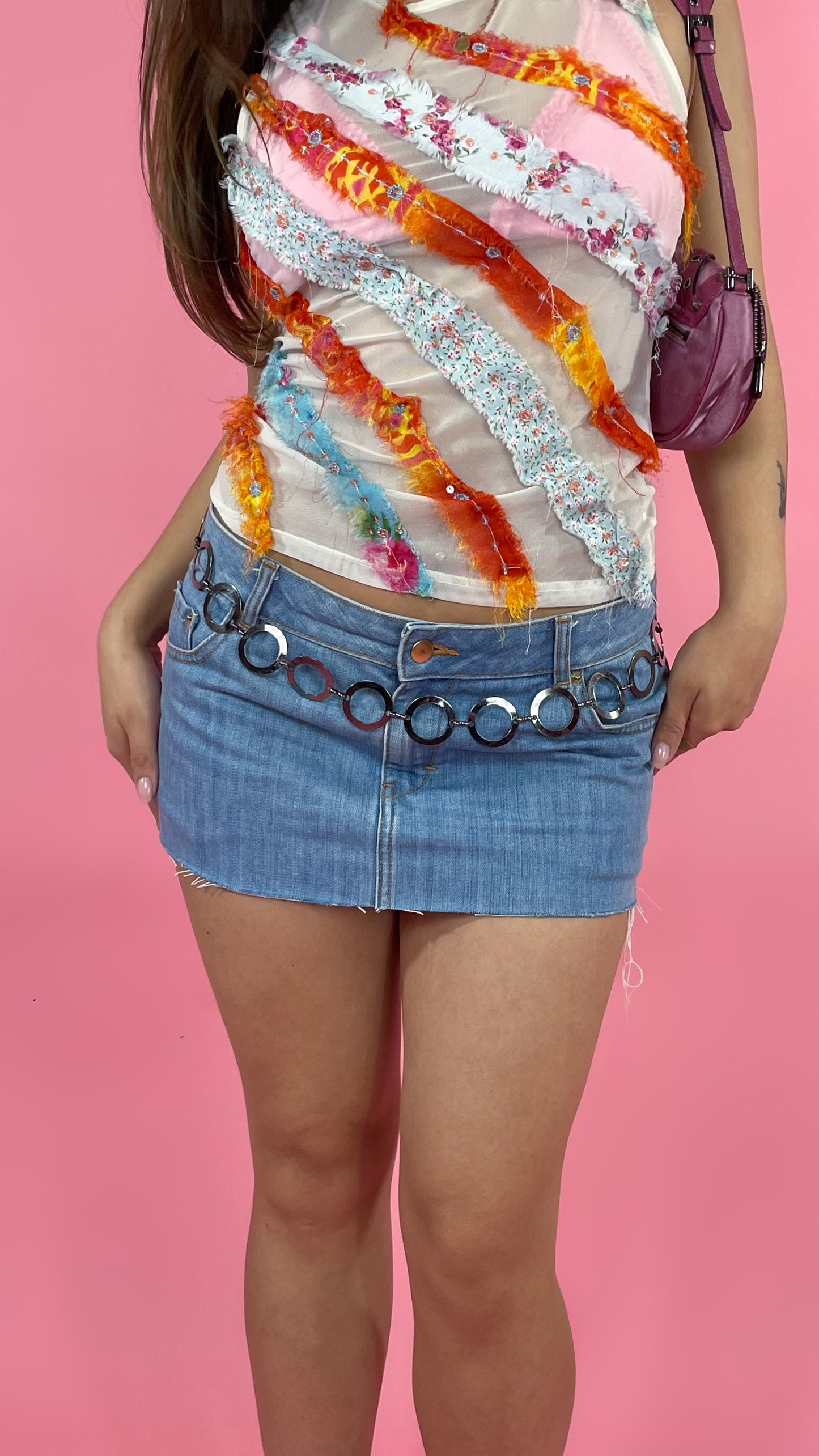 Mini-jupe en jean