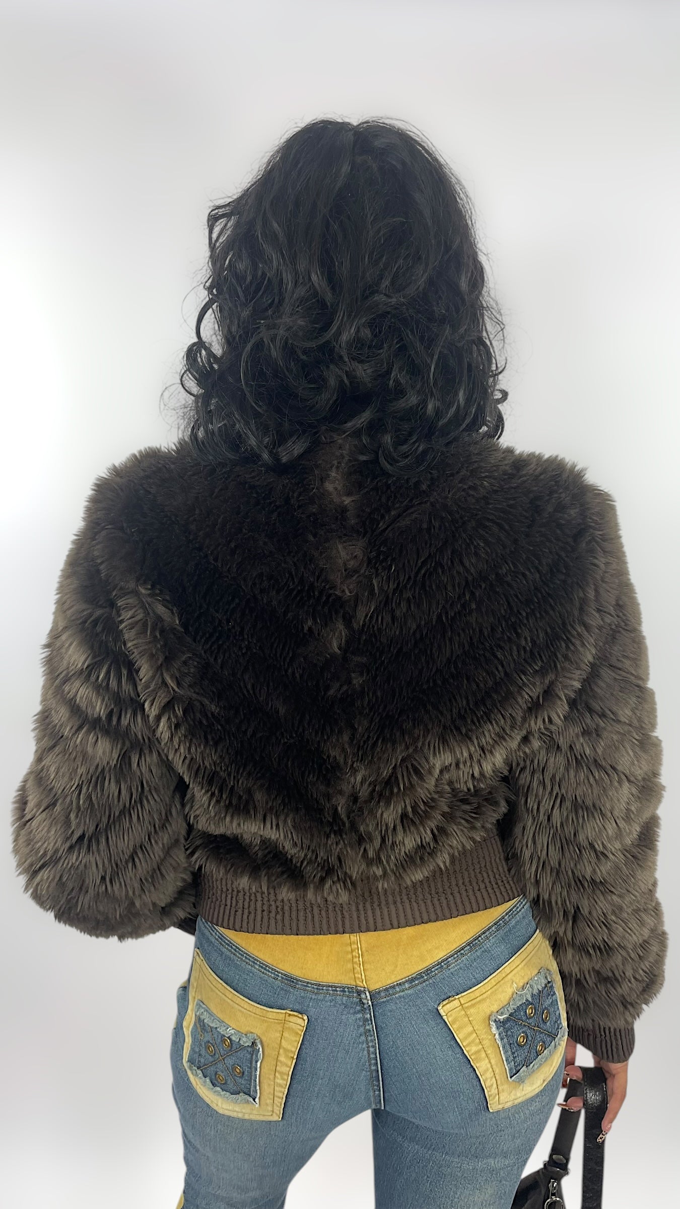 Veste fausse fourrure
