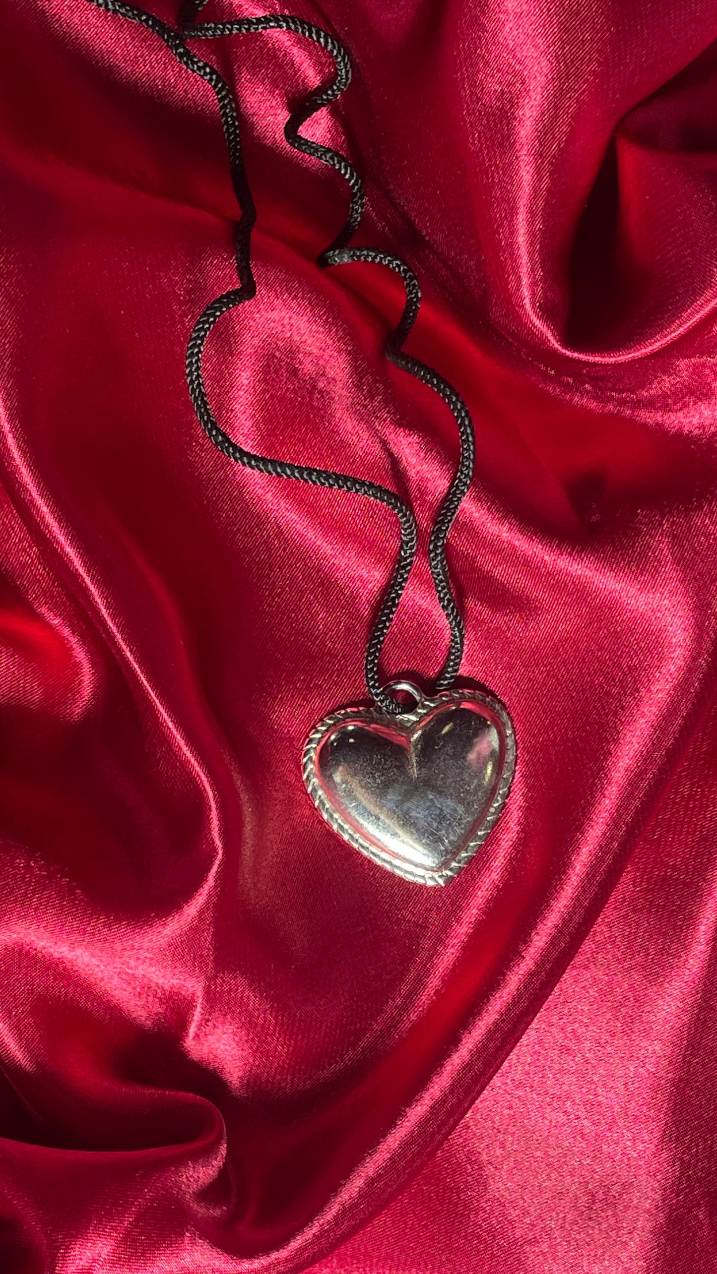 Collier coeur vintage