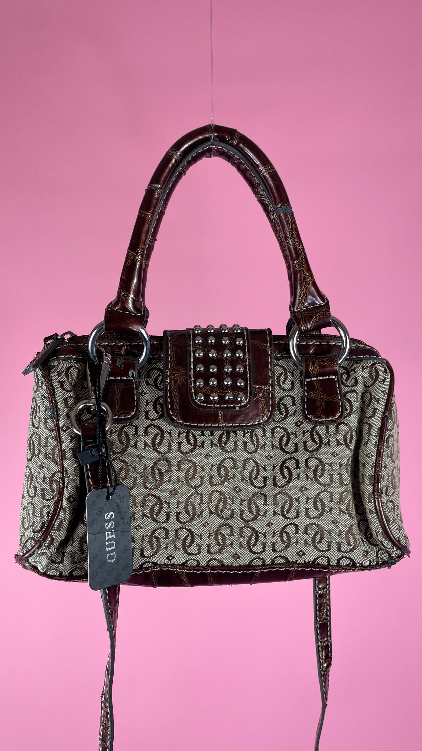 Sac Guess marron avec longue anse