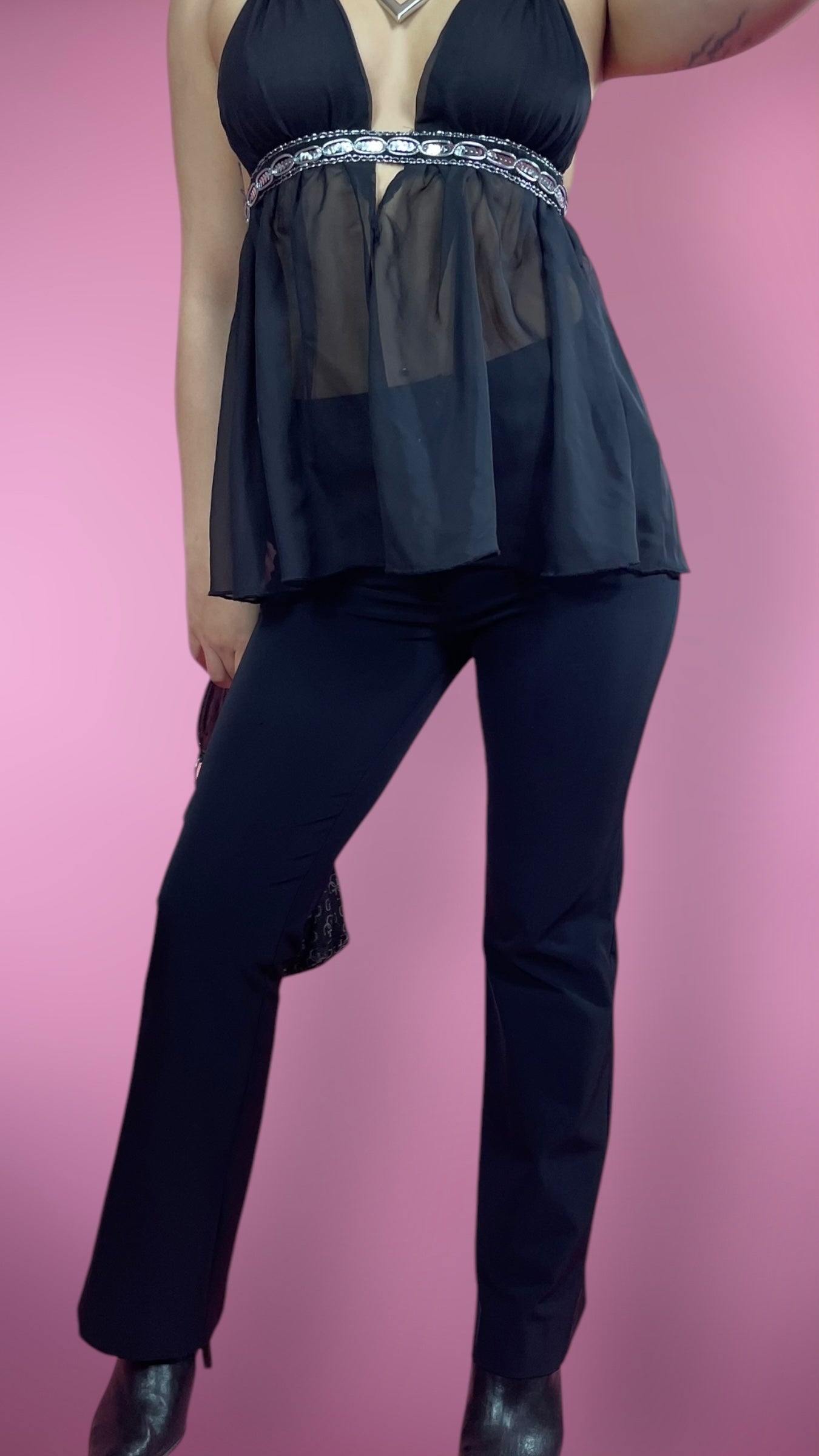 Pantalon évasé