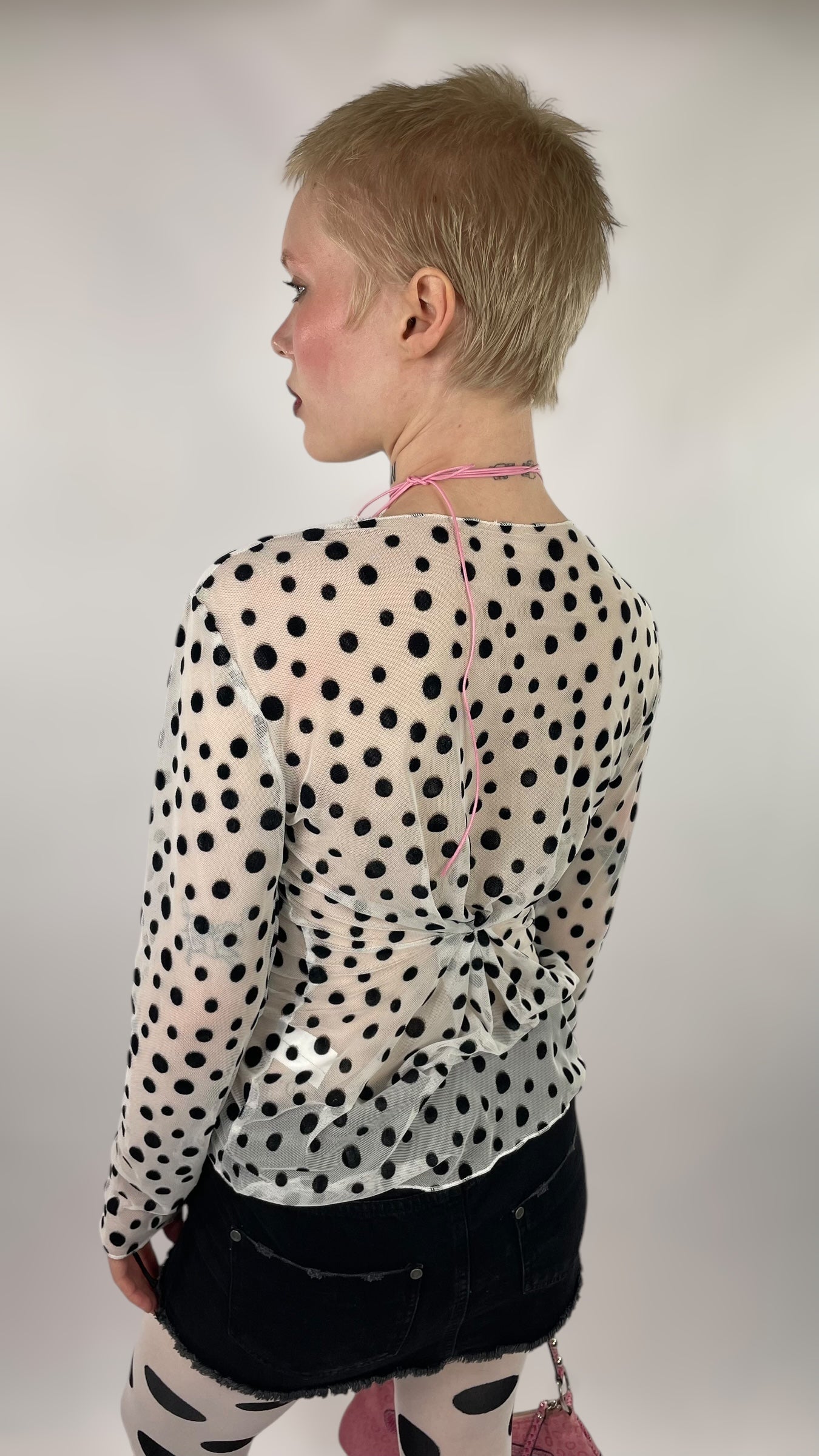 Top mesh à pois