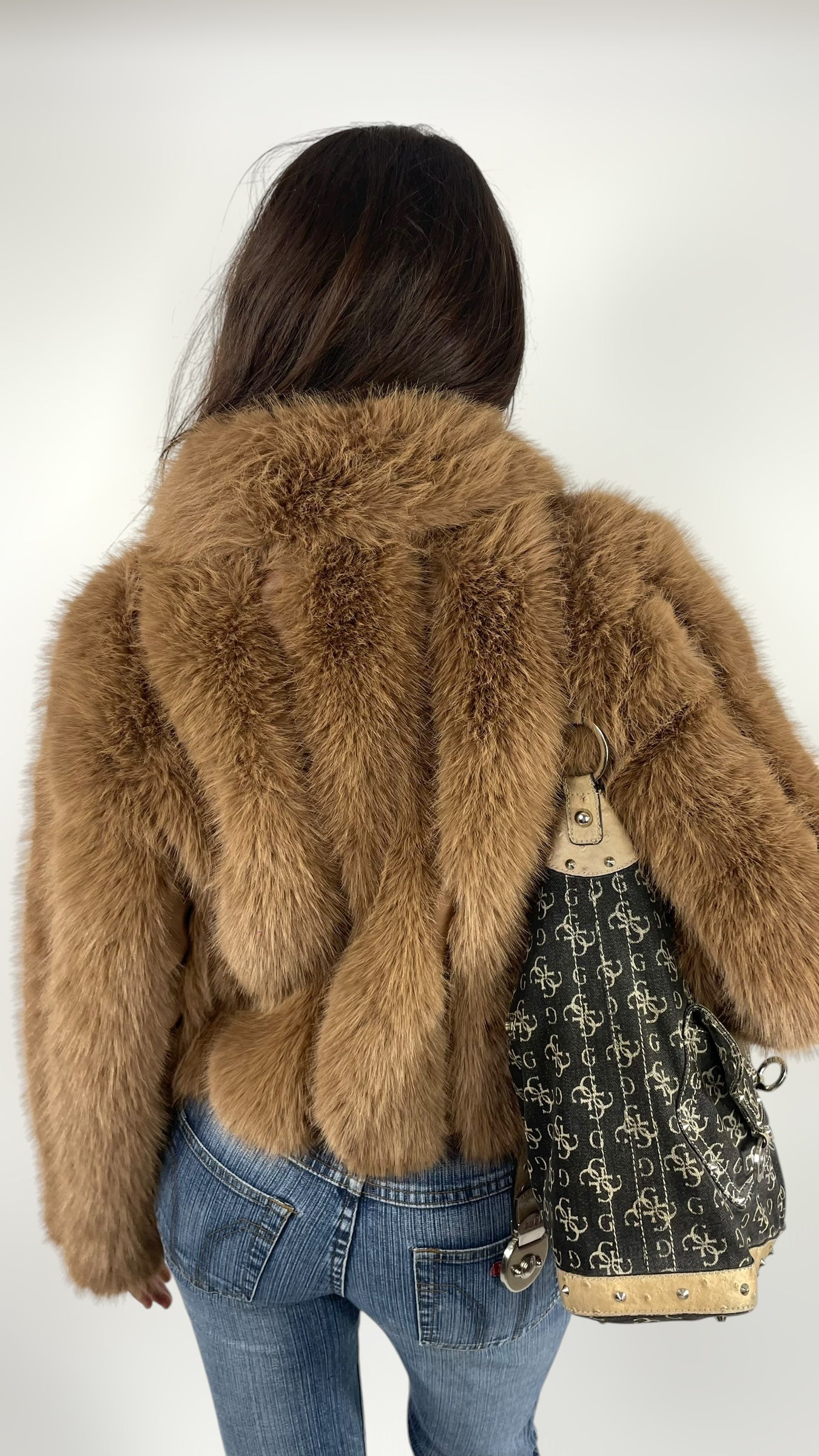 Fausse fourrure marron