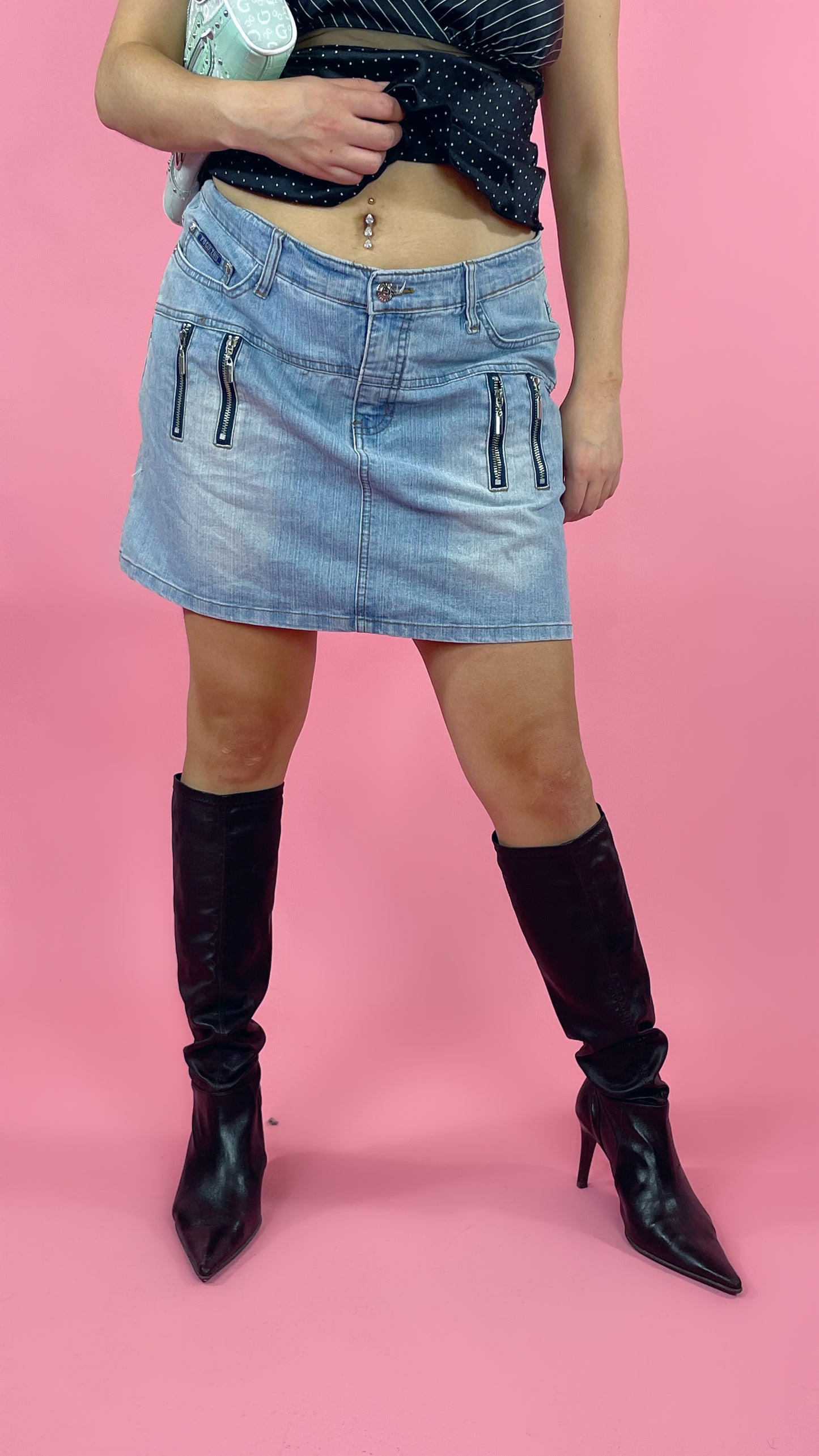 Mini jupe jean