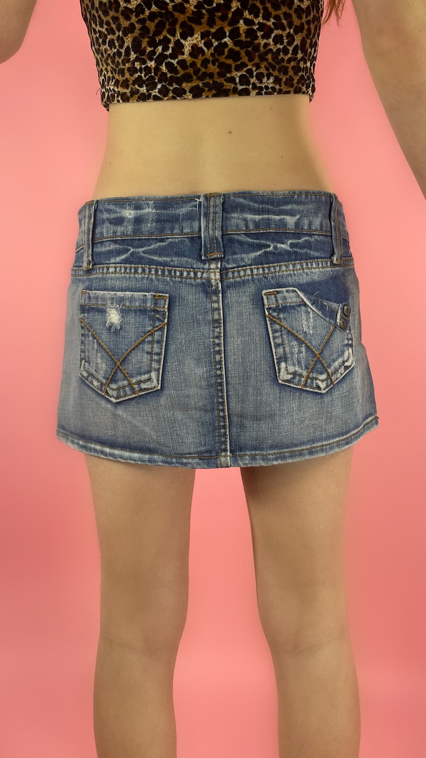 Mini jupe en jean