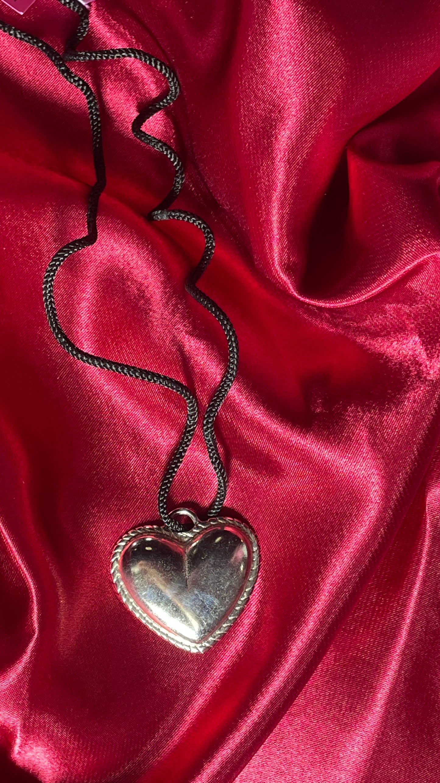 Collier coeur vintage