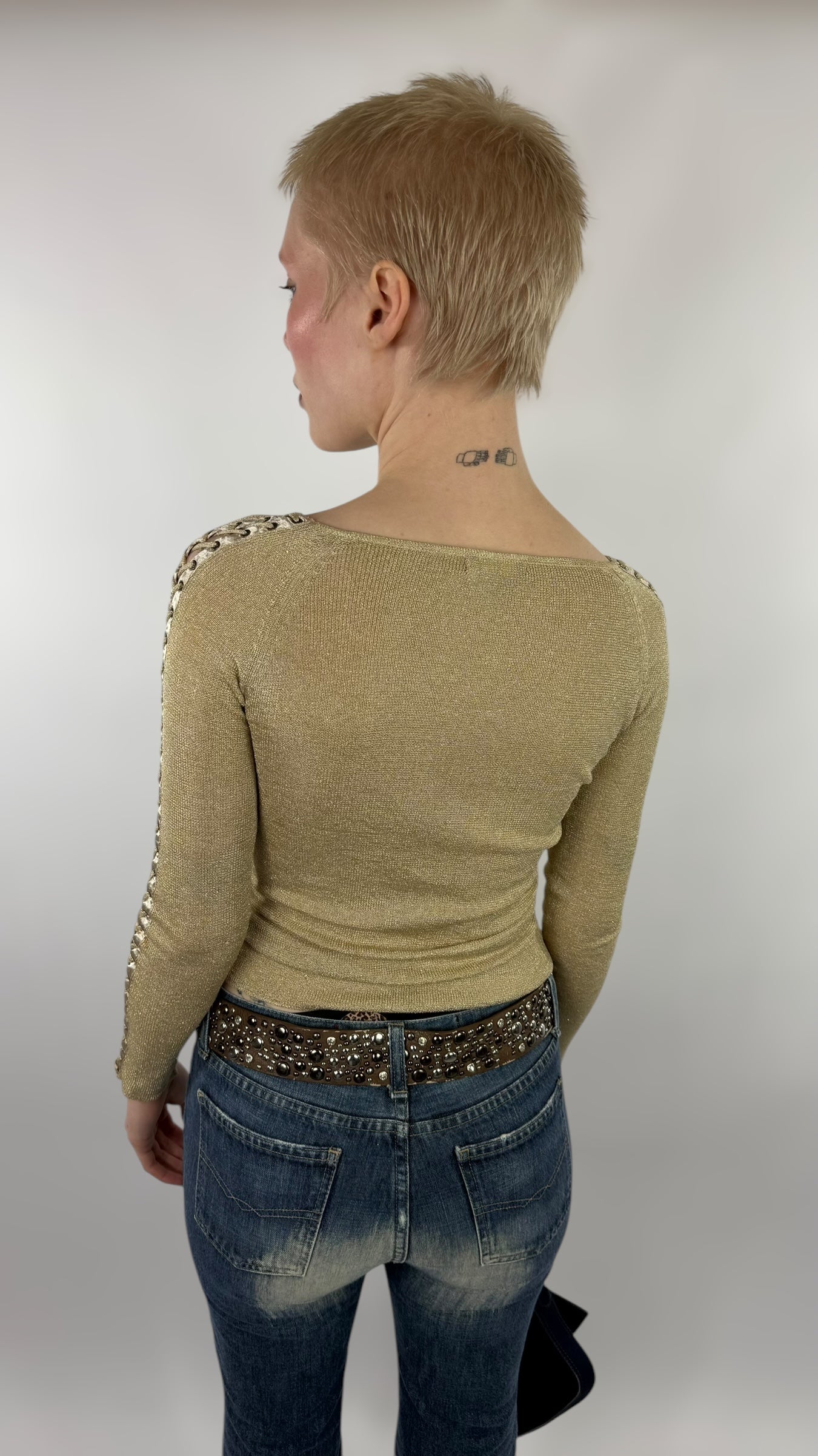 Cardigan doré