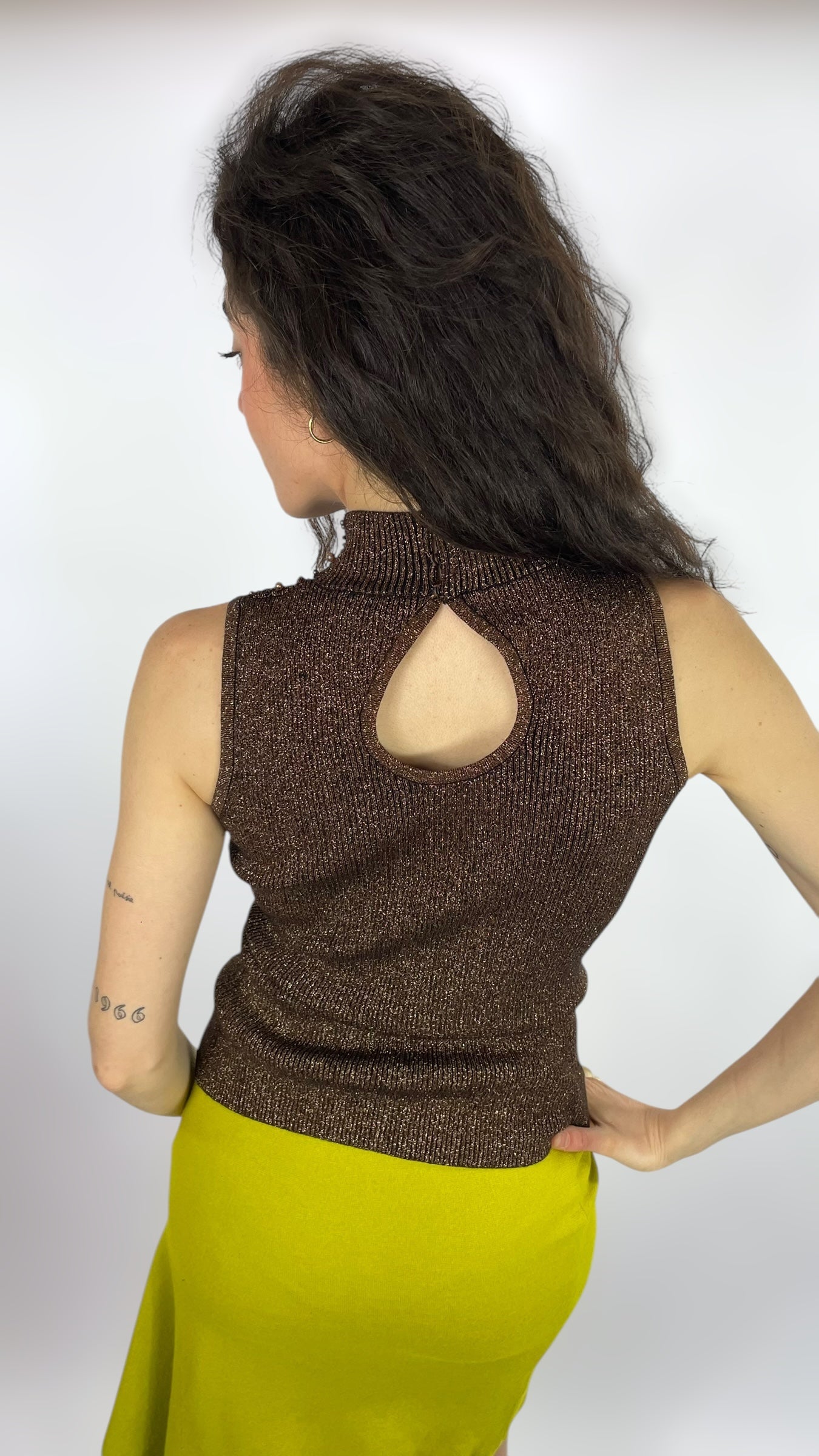 Top paillettes