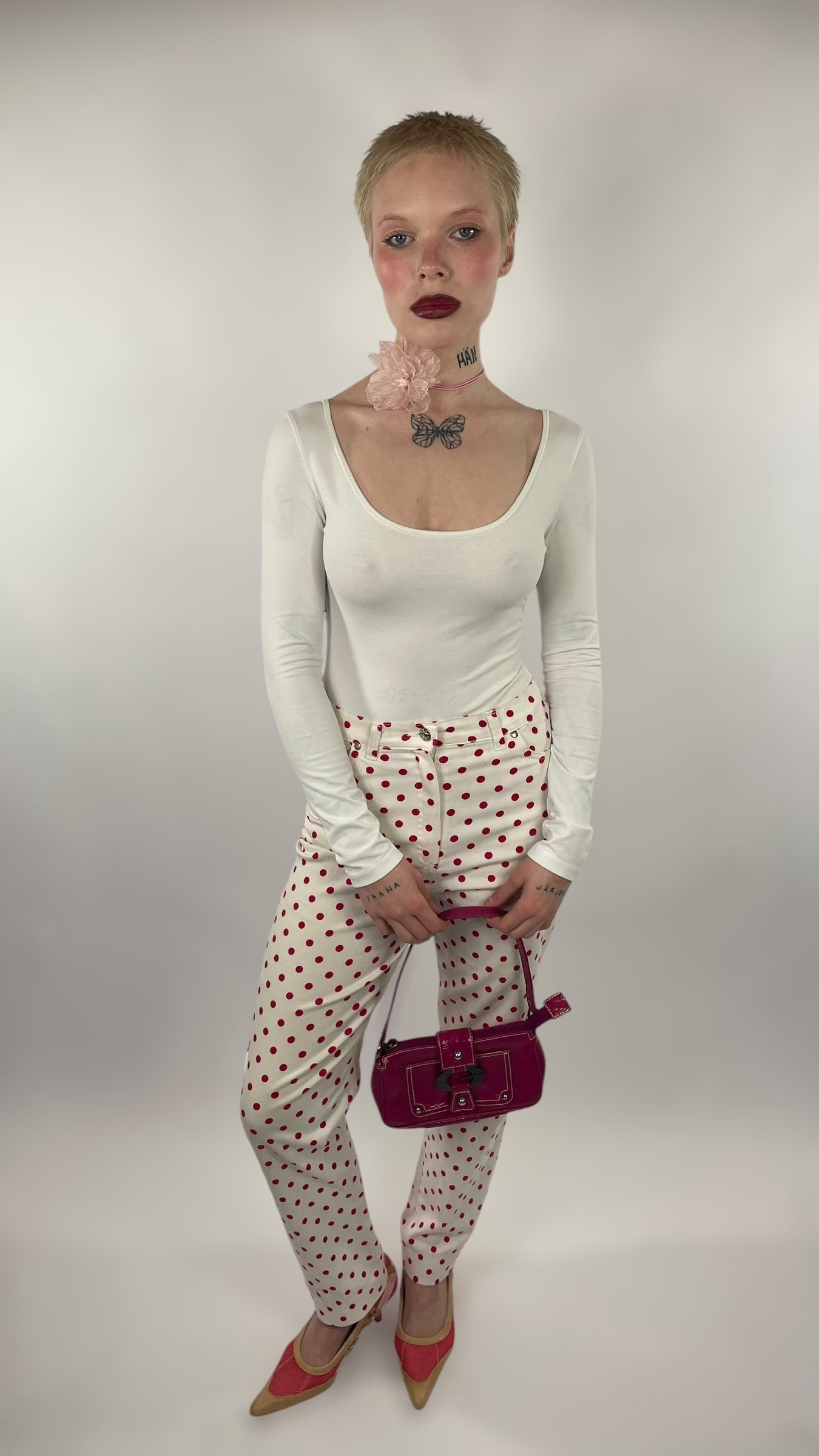 Pantalon à pois