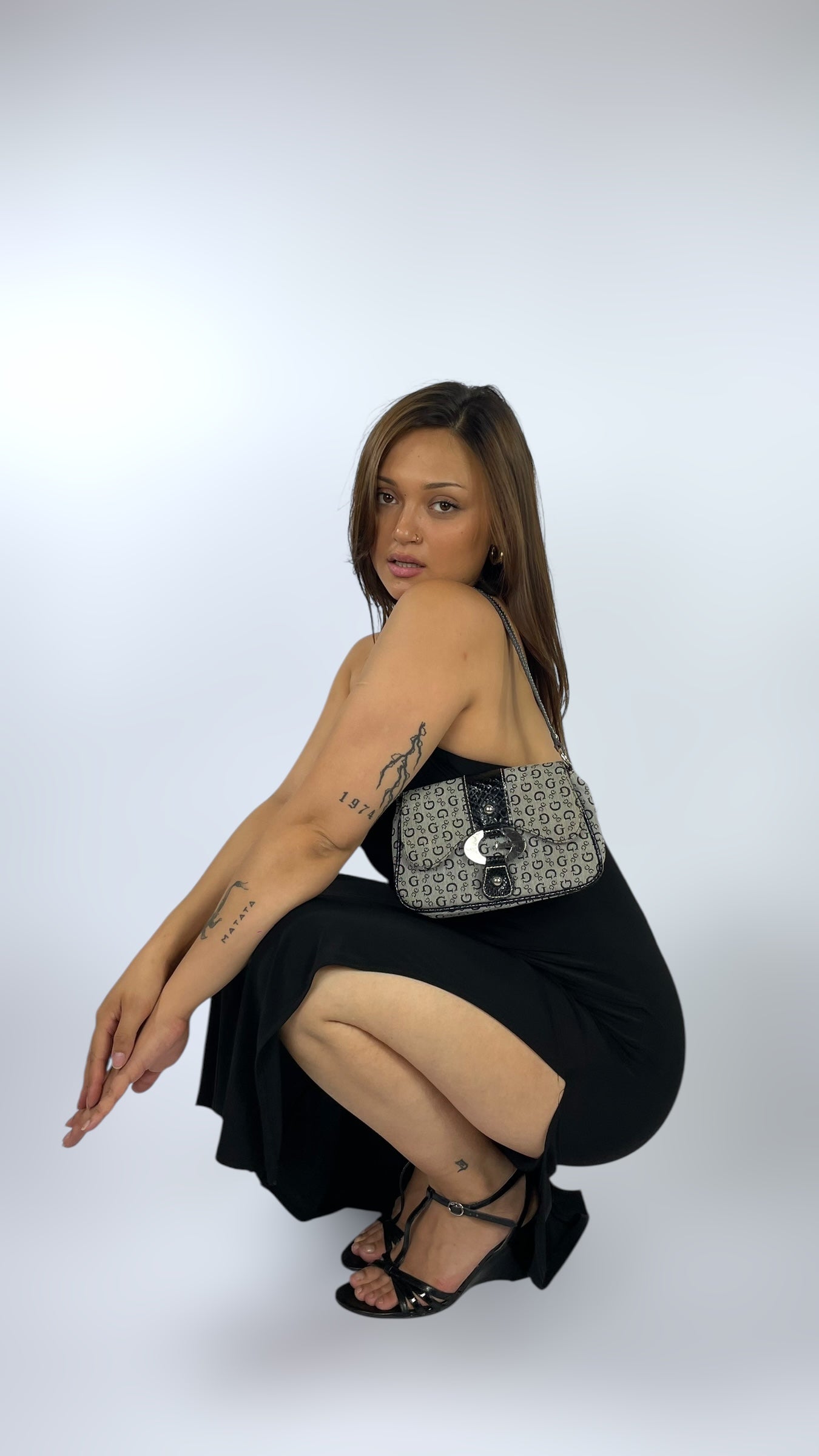Robe noire longue