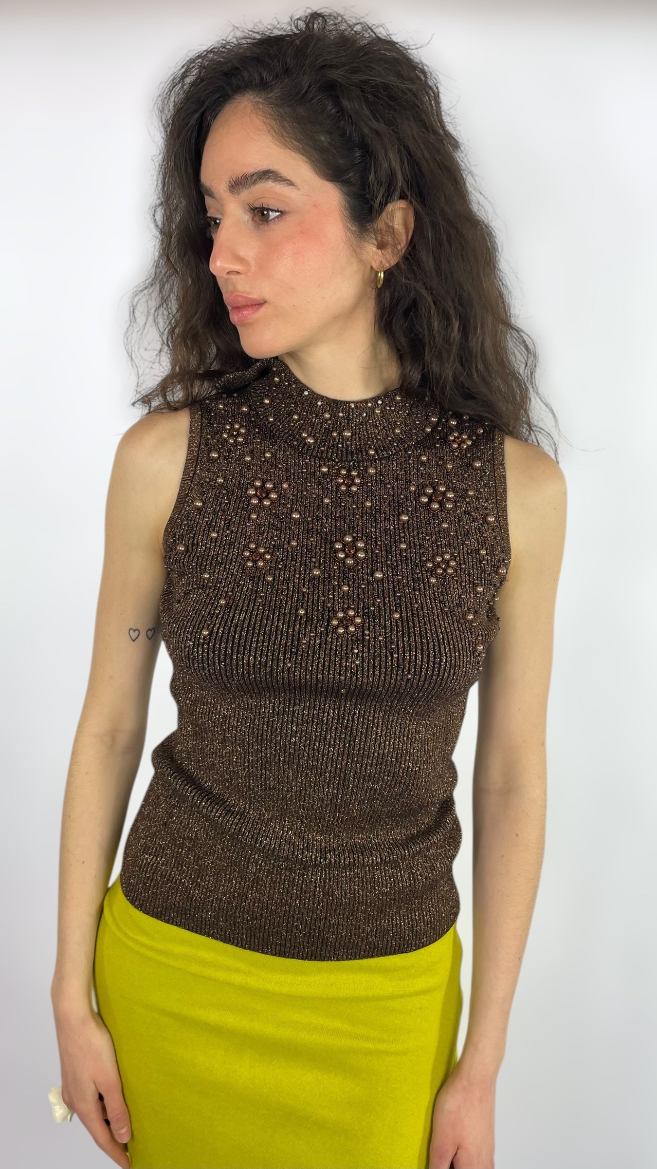 Top paillettes