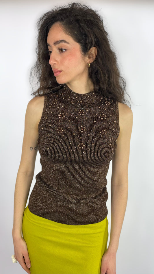 Top paillettes