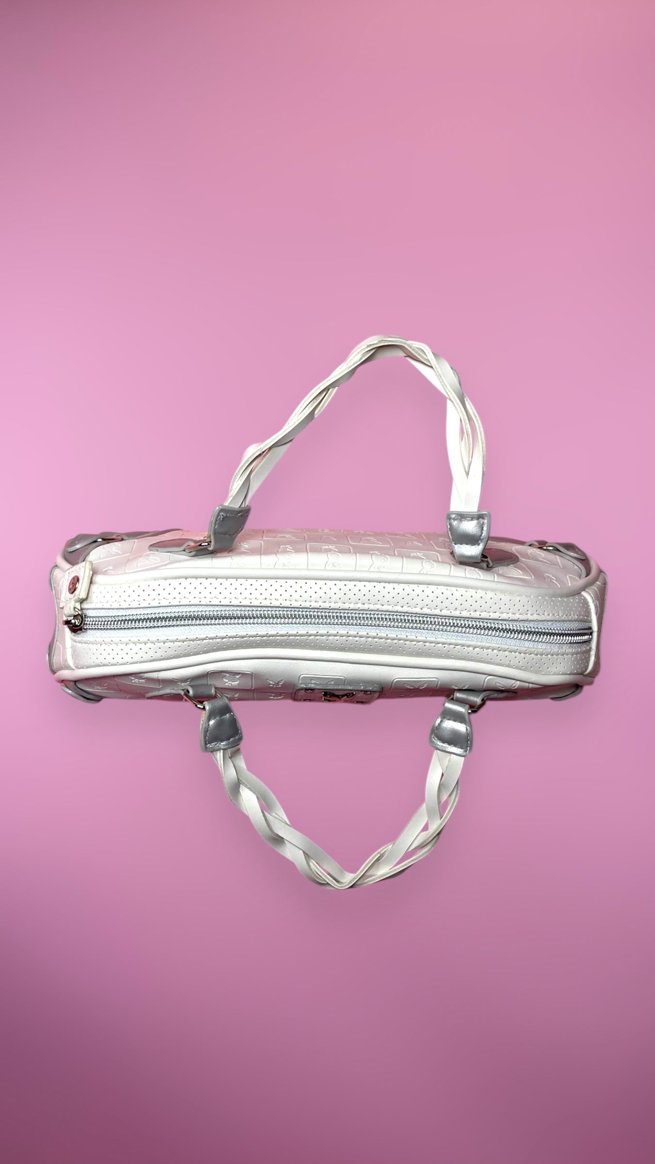 Sac Playboy vintage argenté