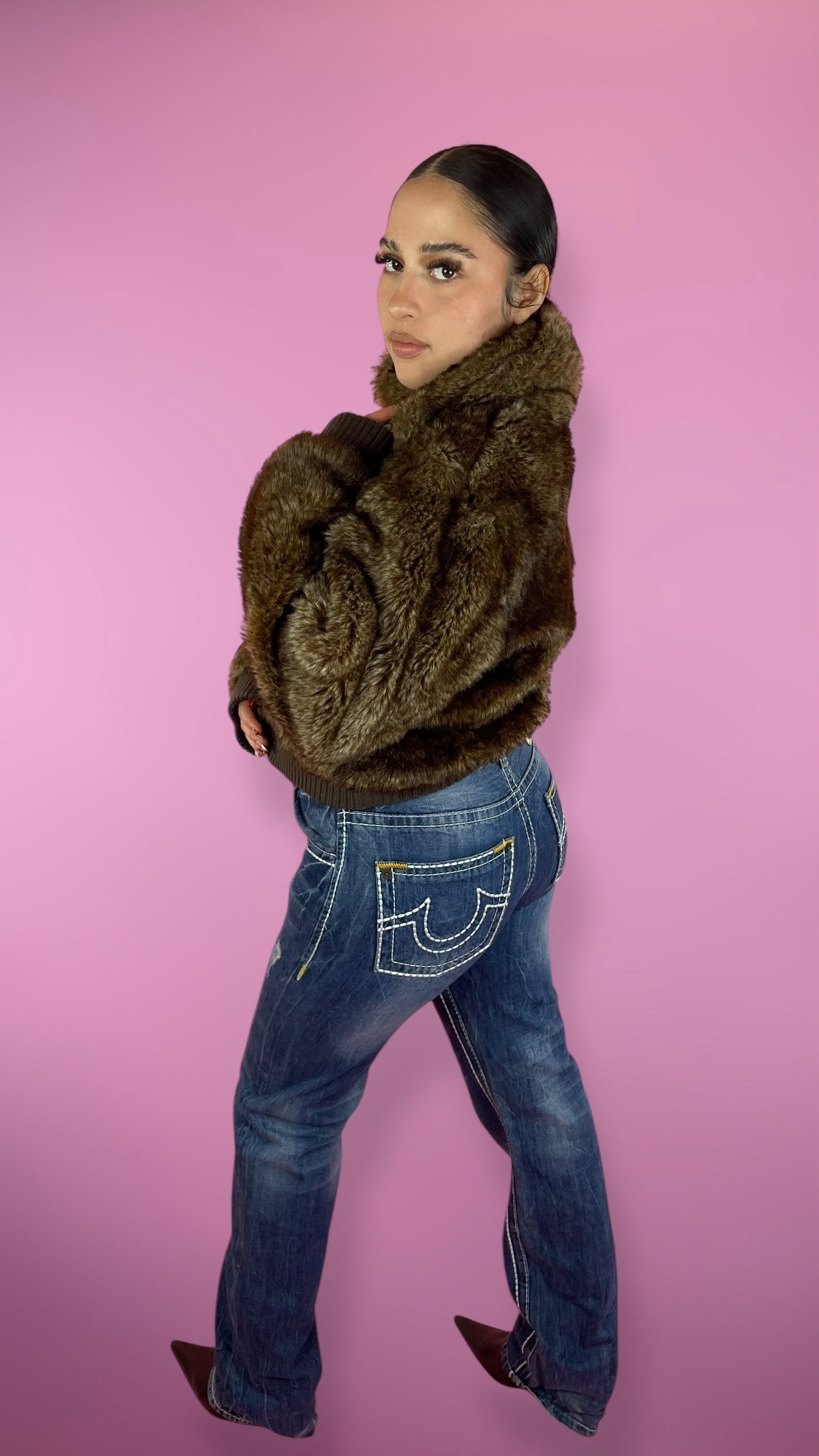Manteau fourrure court