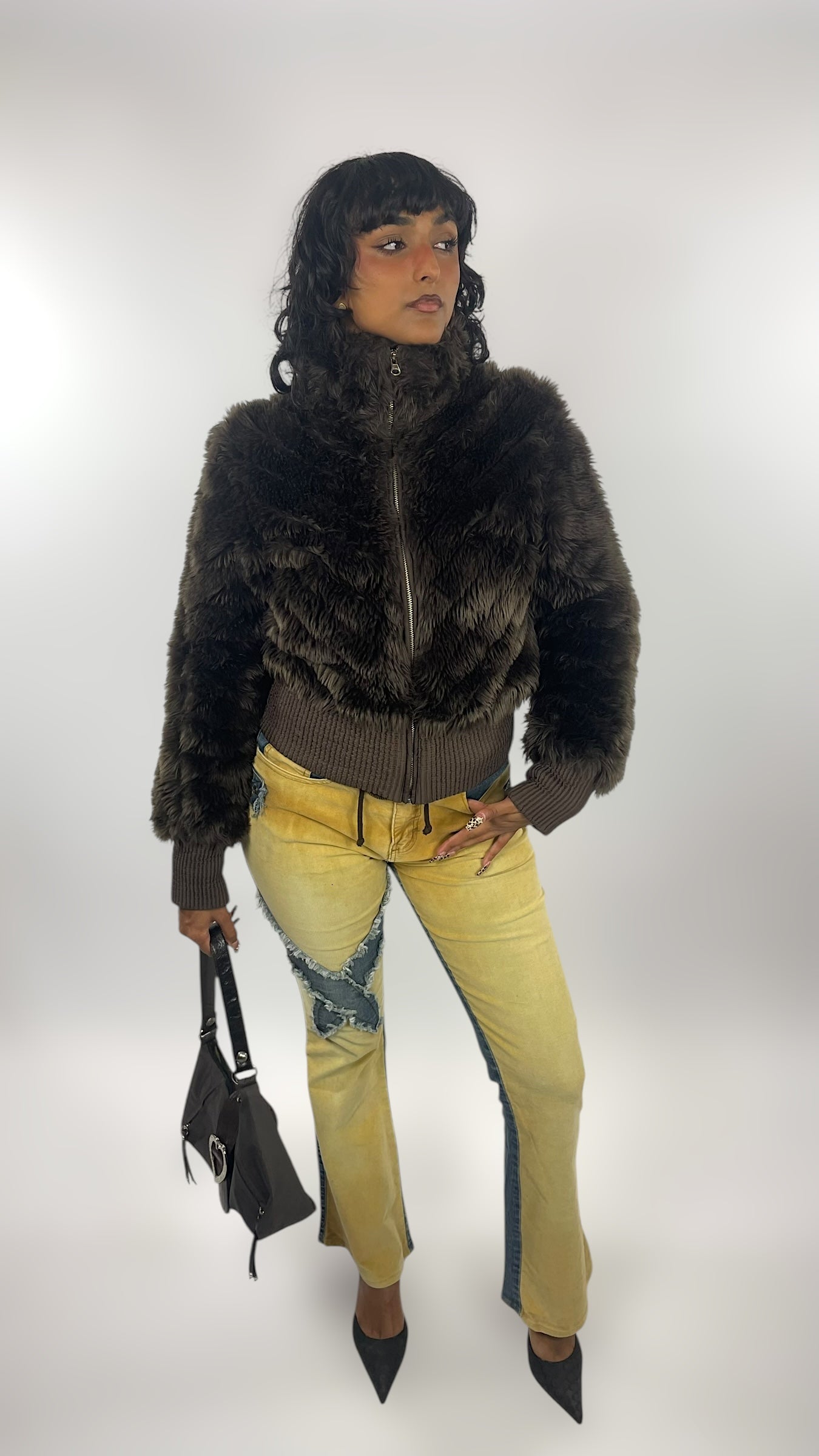 Veste fausse fourrure