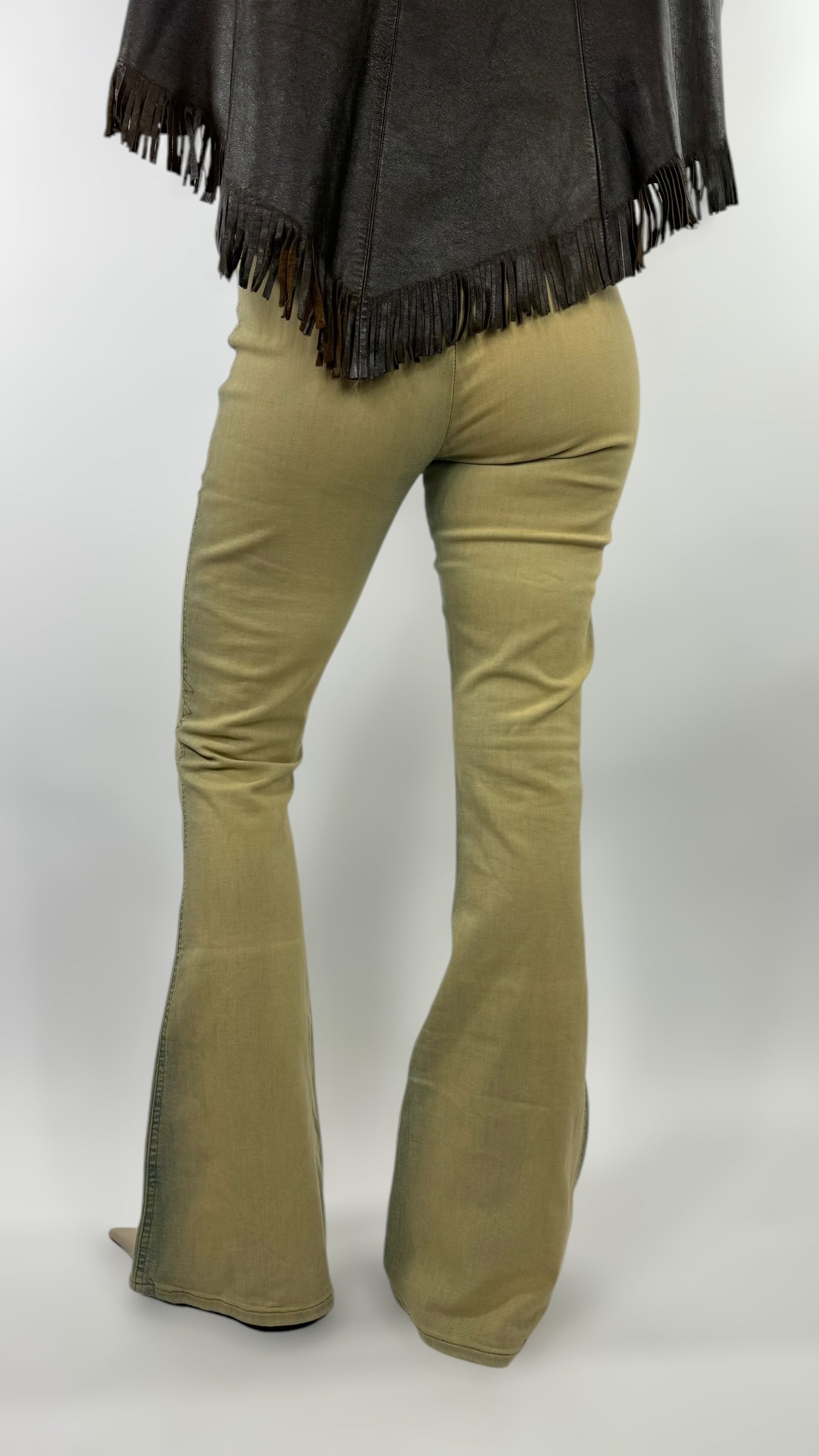 Jean évasé taille basse