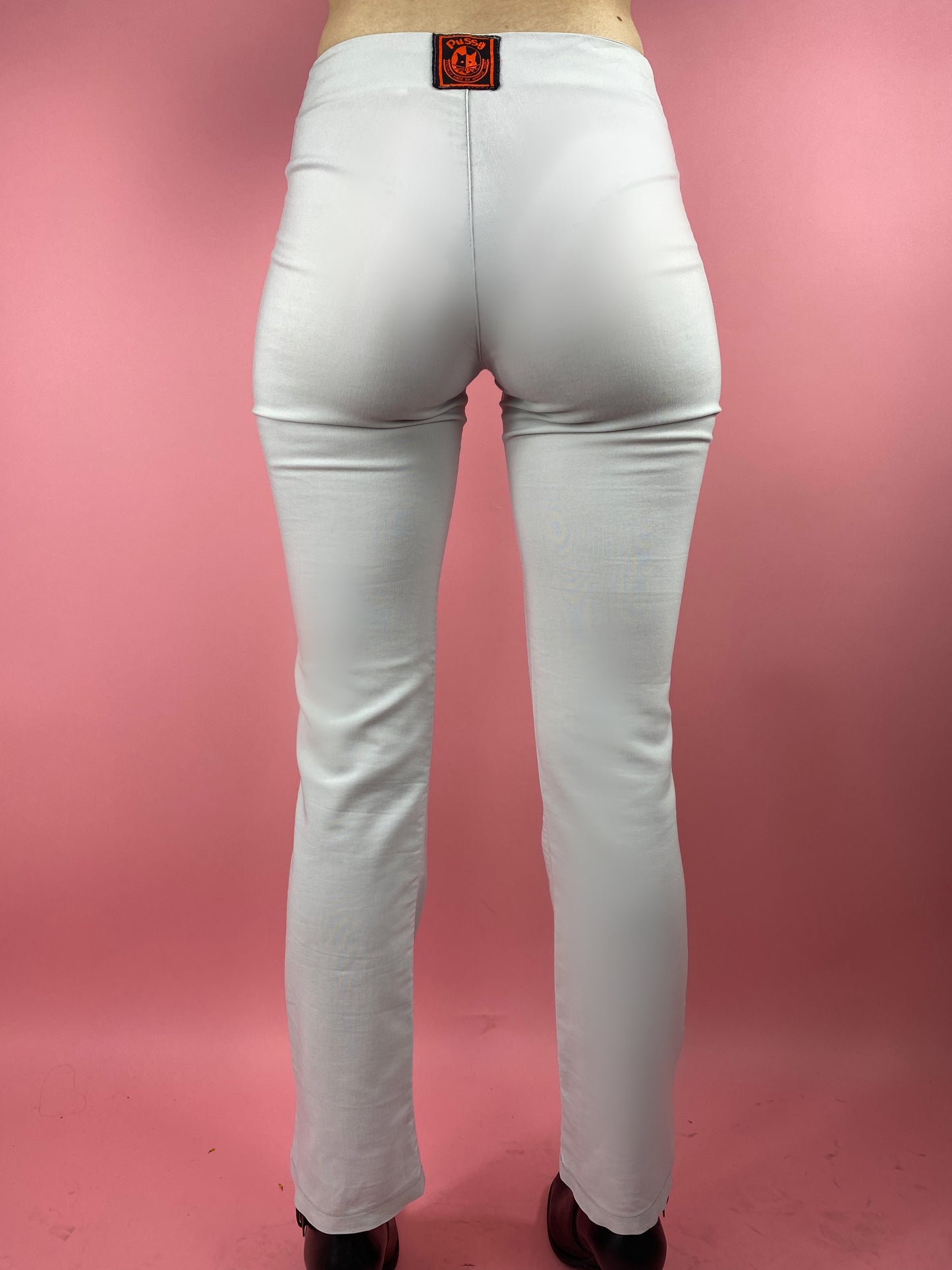 Pantalon taille haute à boutons
