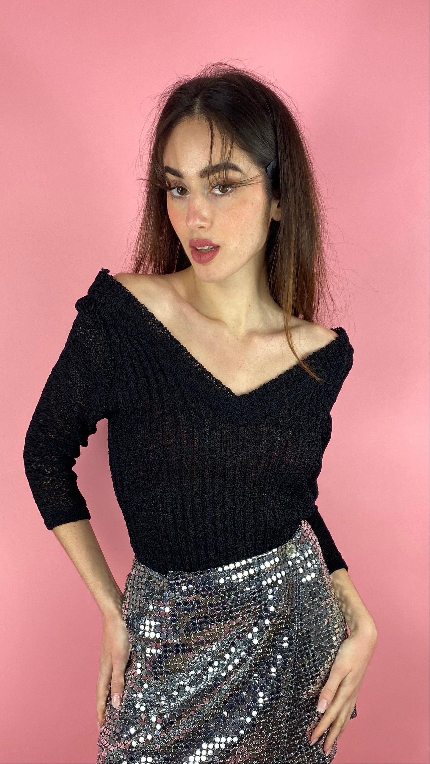 Pull col en V