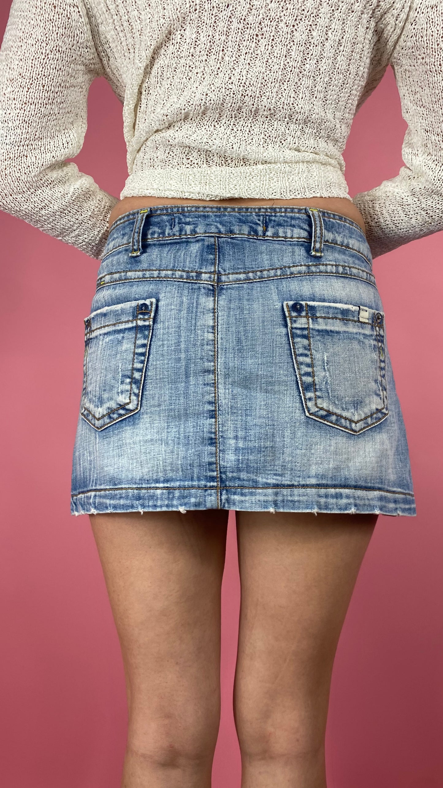 Mini-jupe en jean Y2K