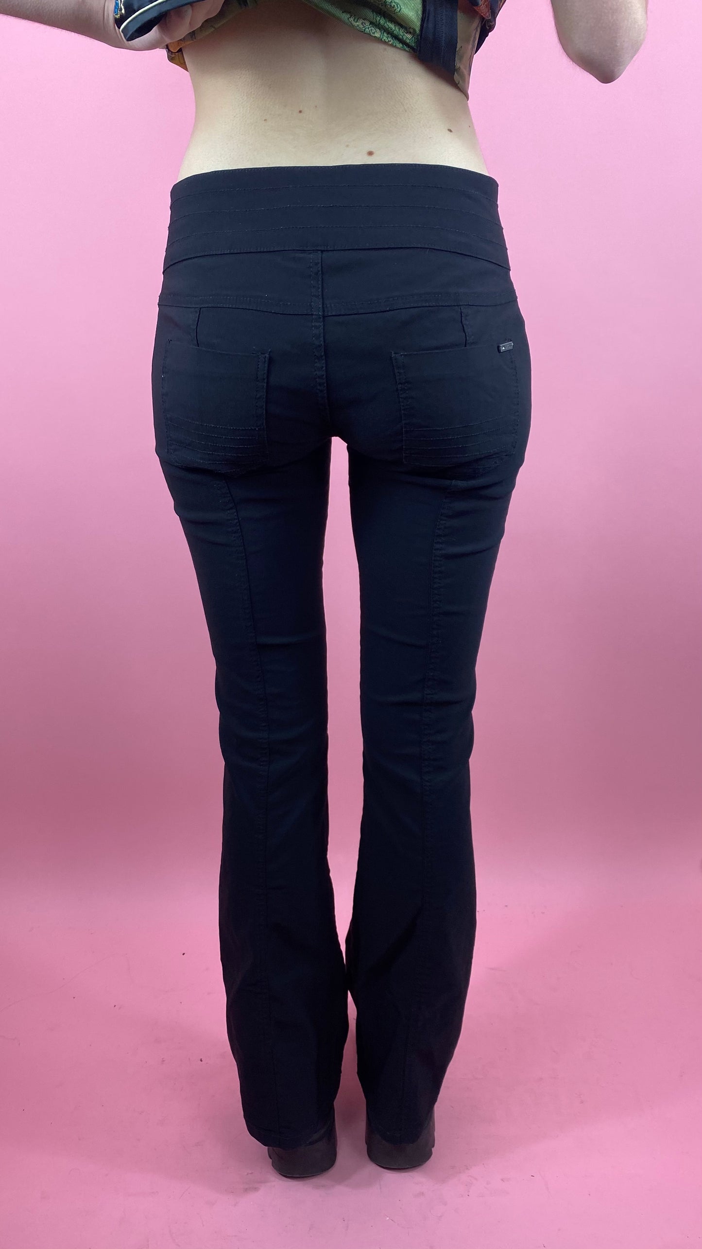 Pantalon patte d’eph lacets