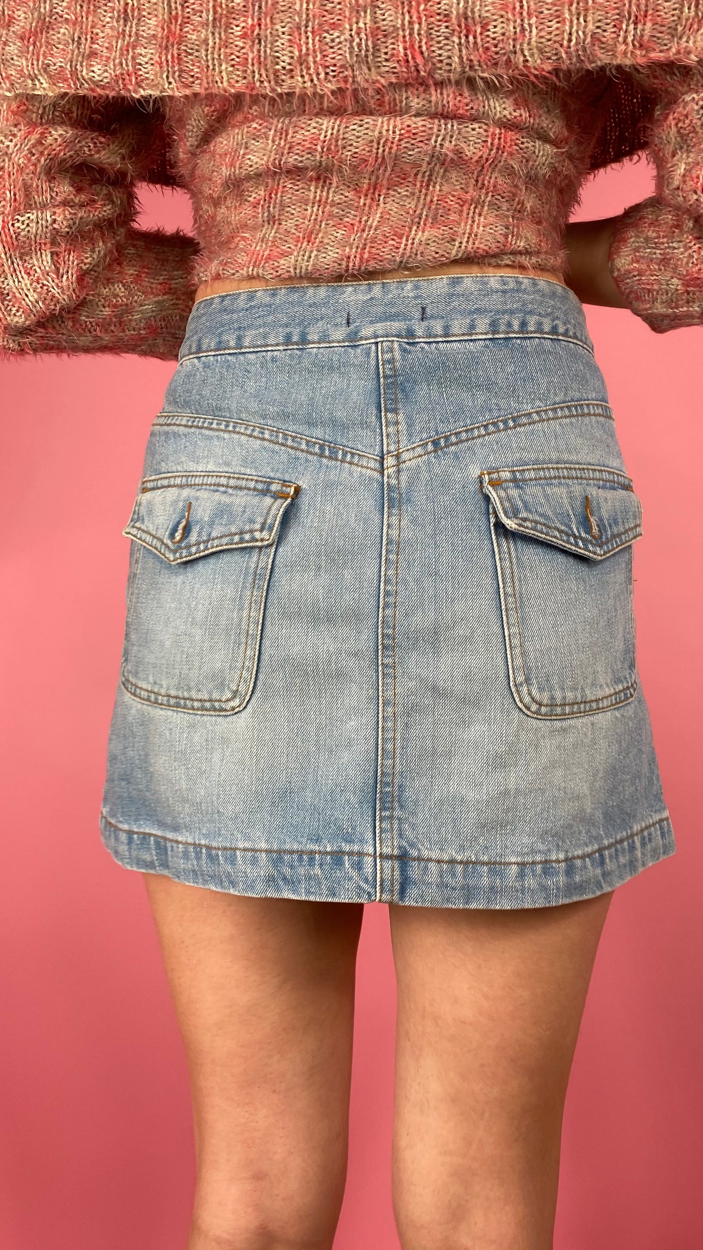 Mini-jupe en jean Y2K