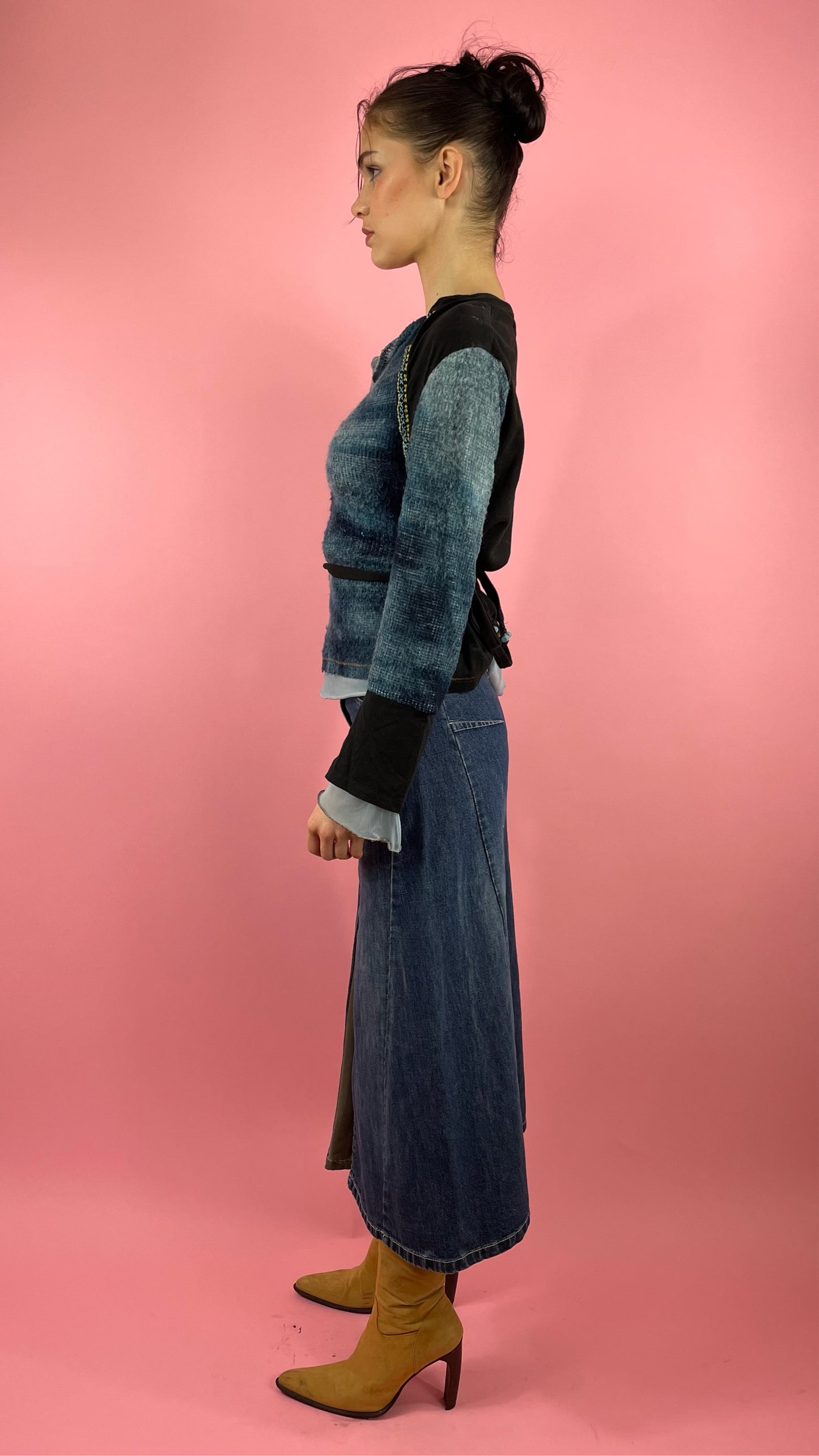 Jupe longue jean vintage