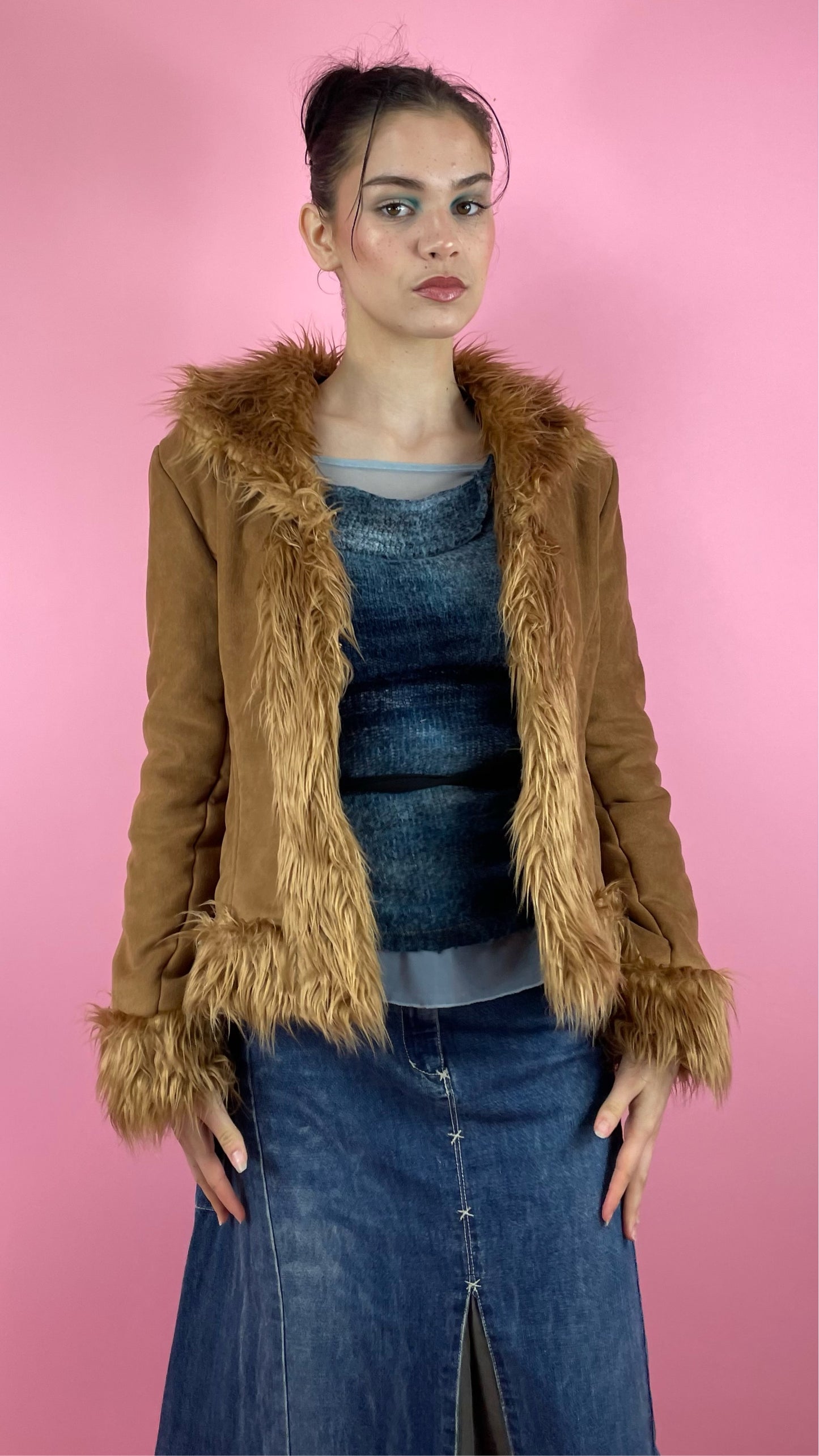 Manteau afghan camel