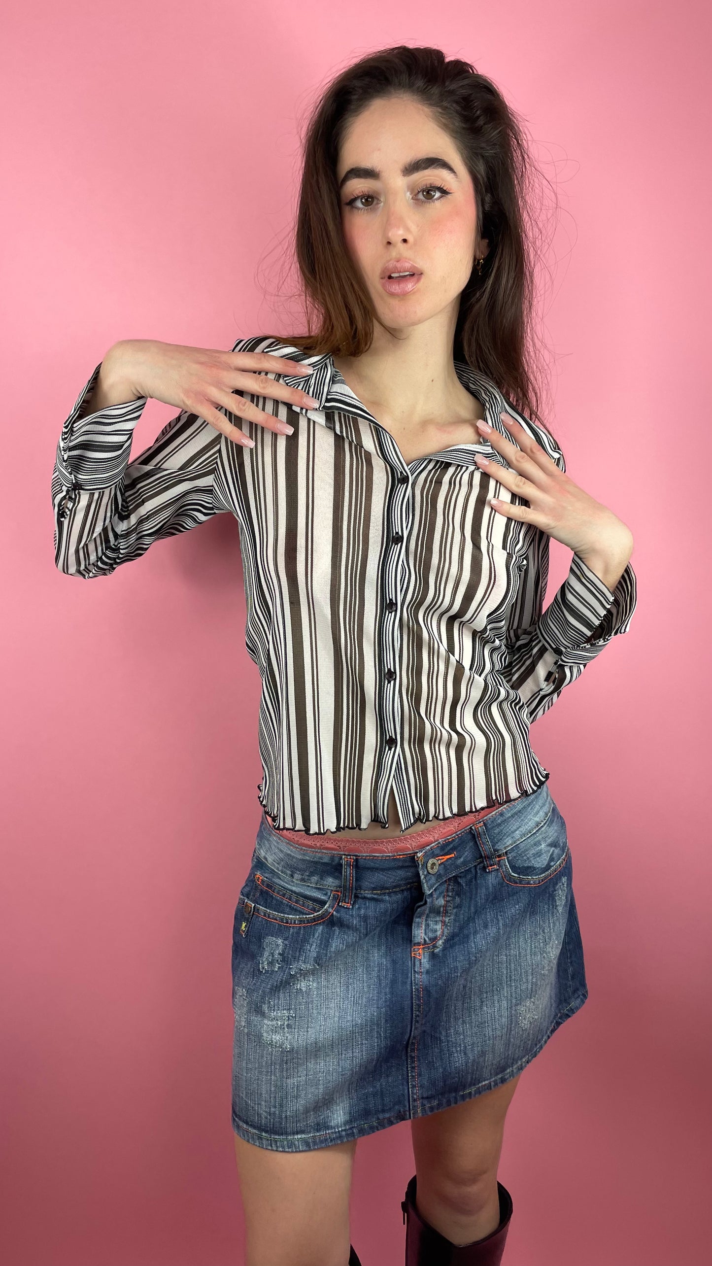 Mini jupe en jean