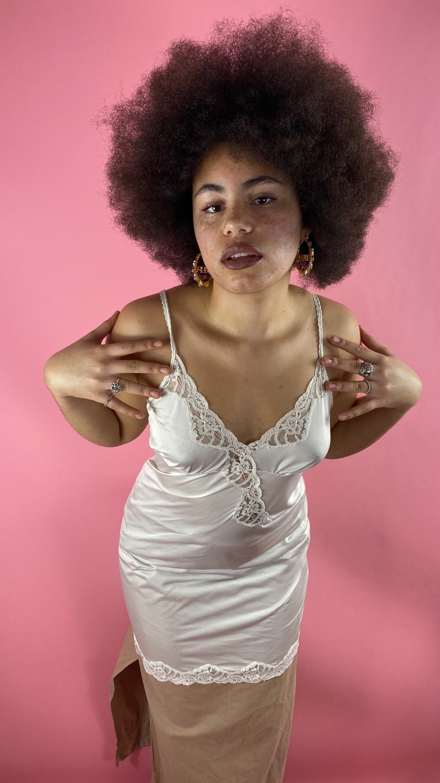 Nuisette vintage blanche