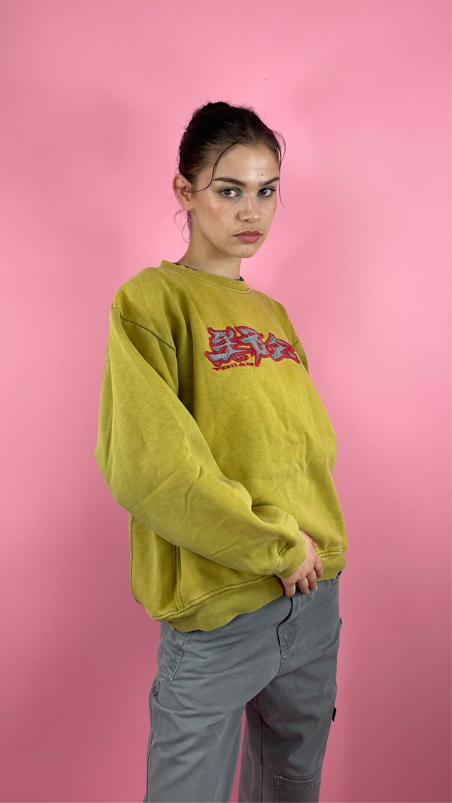 Sweat oversize jaune
