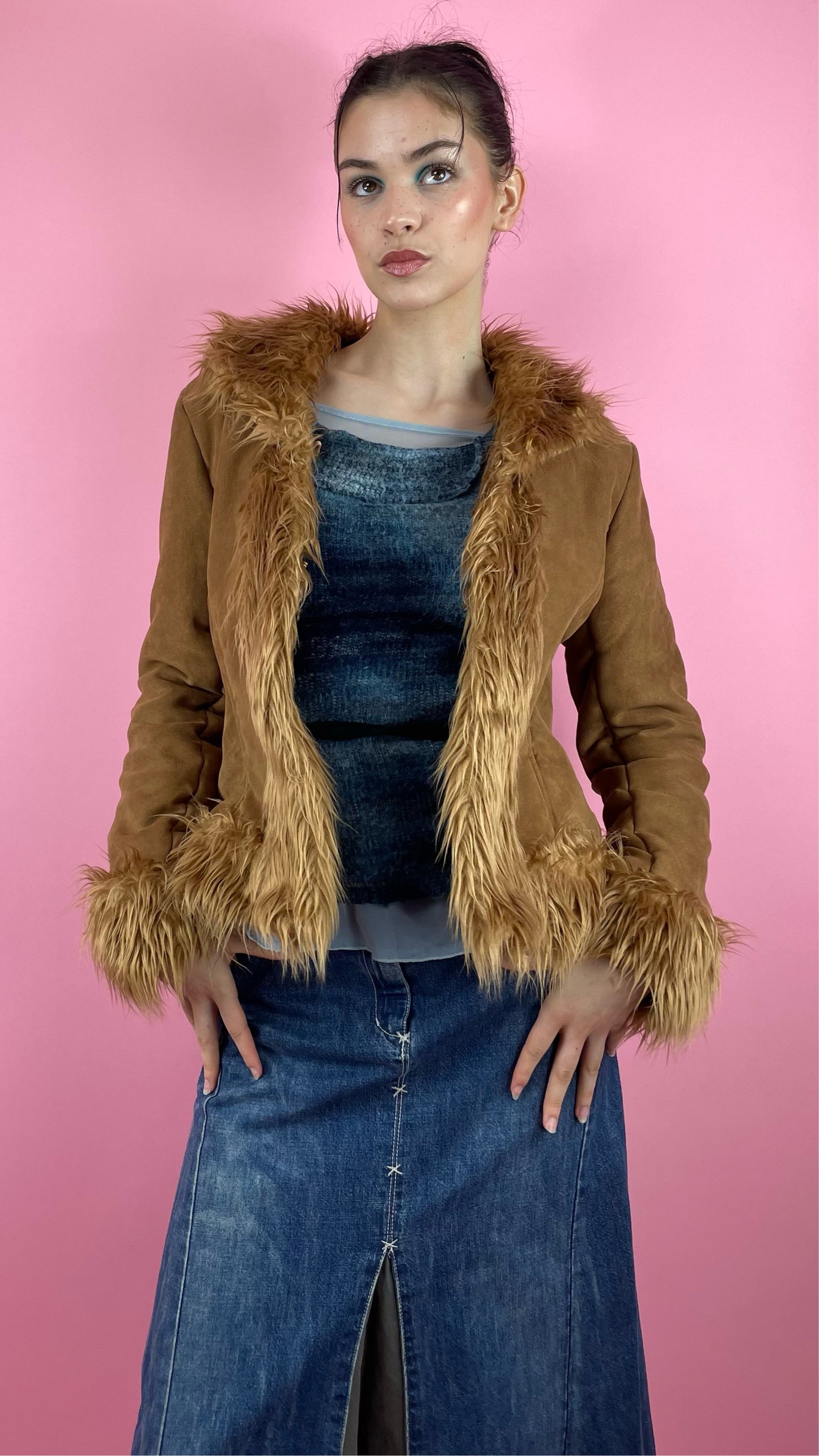 Manteau afghan camel