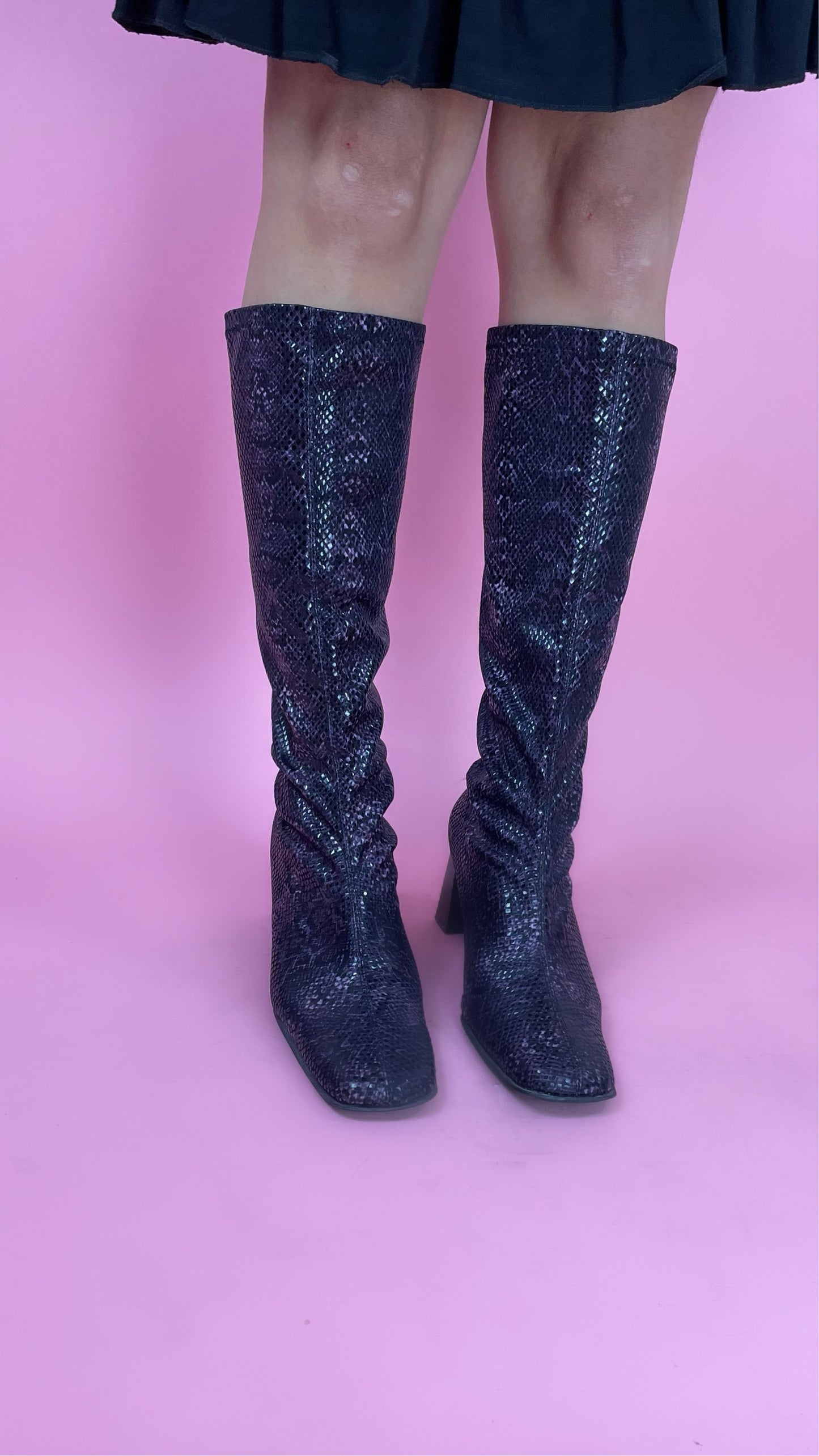 Bottes vintage bout carré