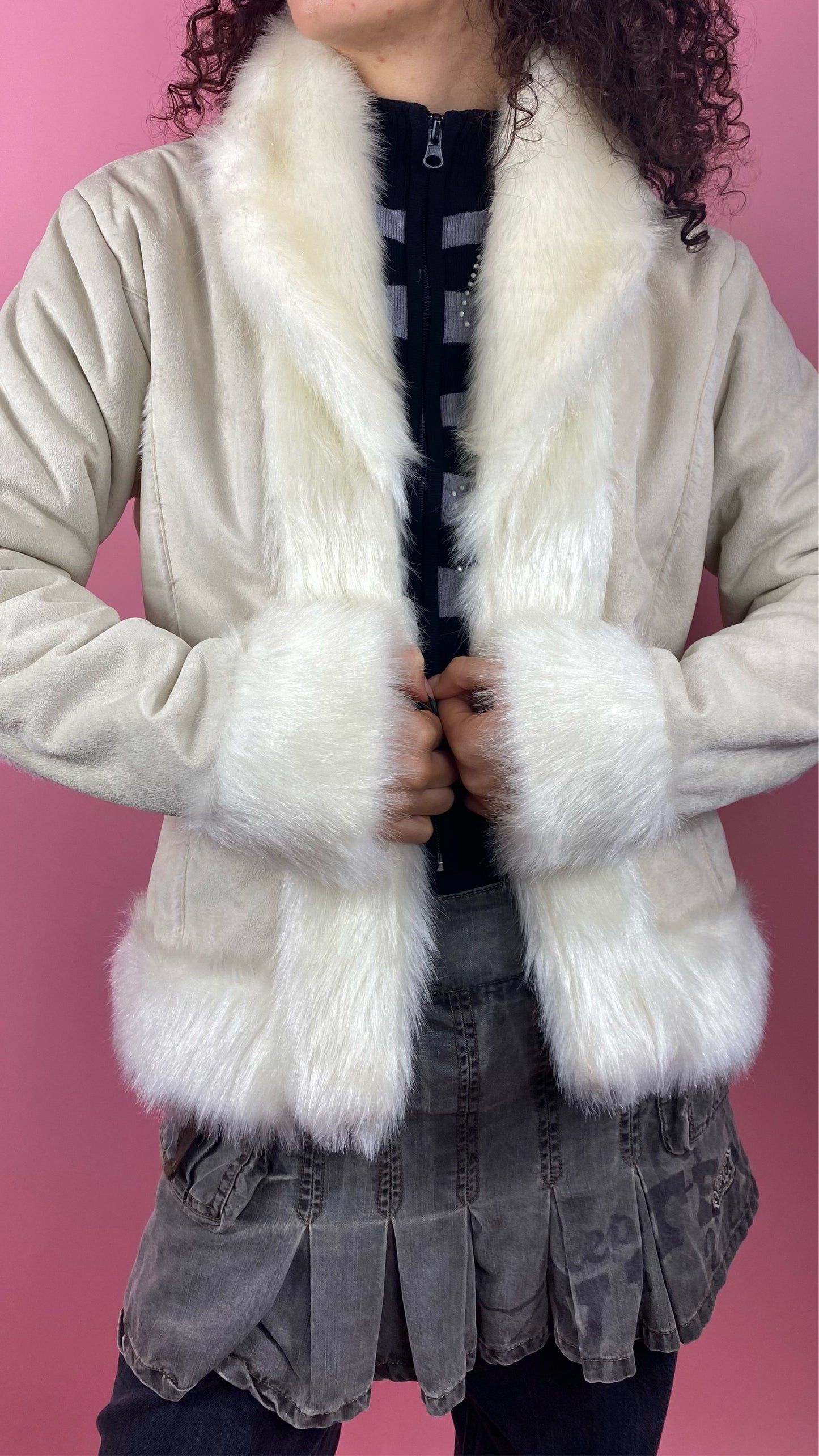 Manteau afghan blanc
