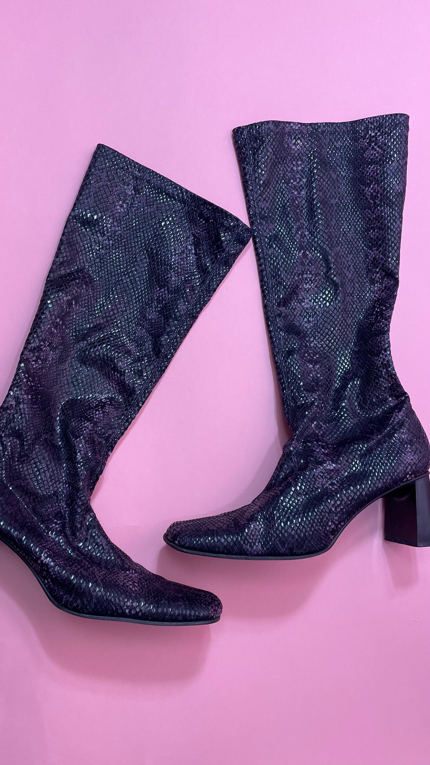 Bottes vintage bout carré