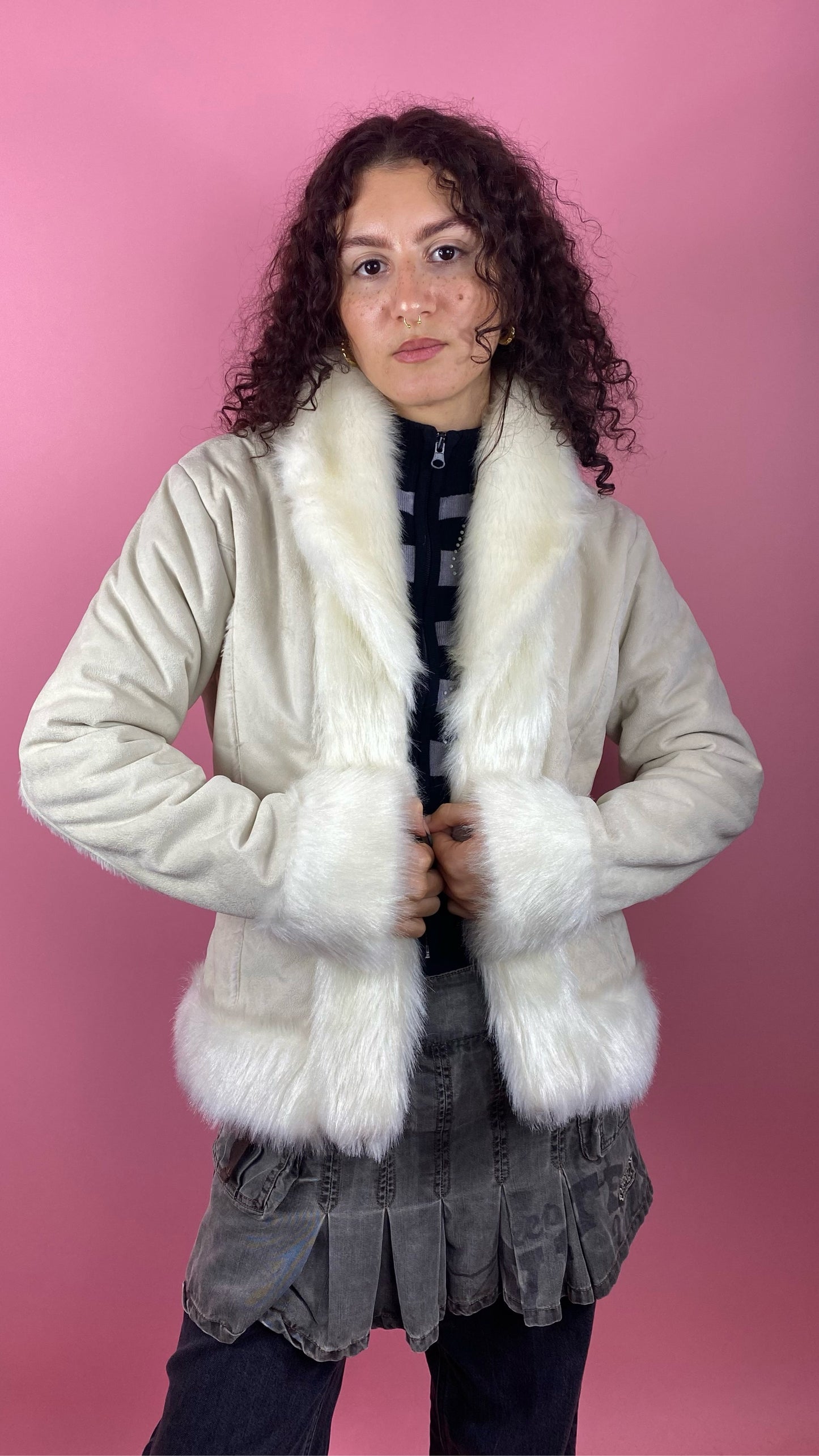 Manteau afghan blanc