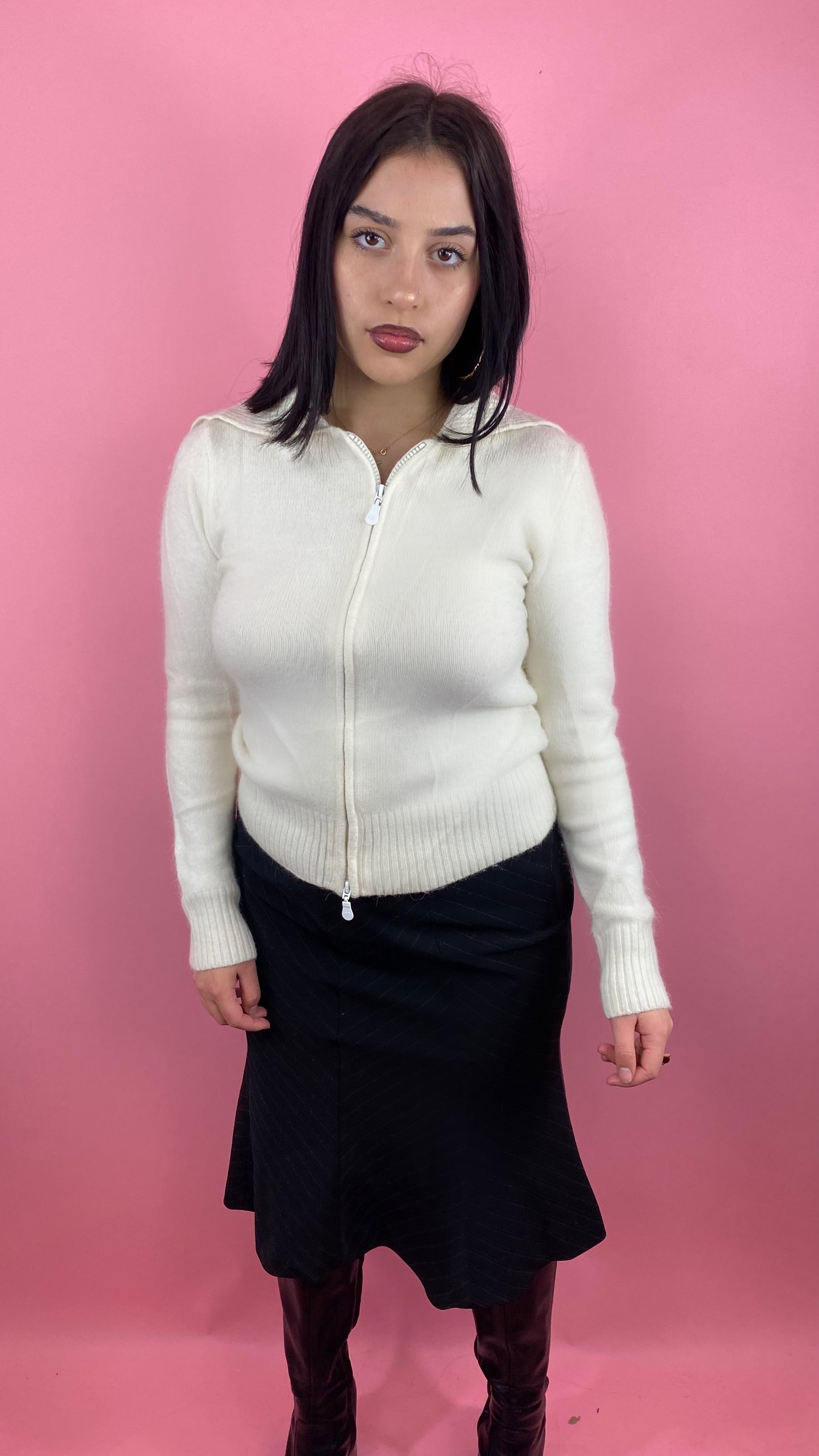 Pull tout doux fermeture