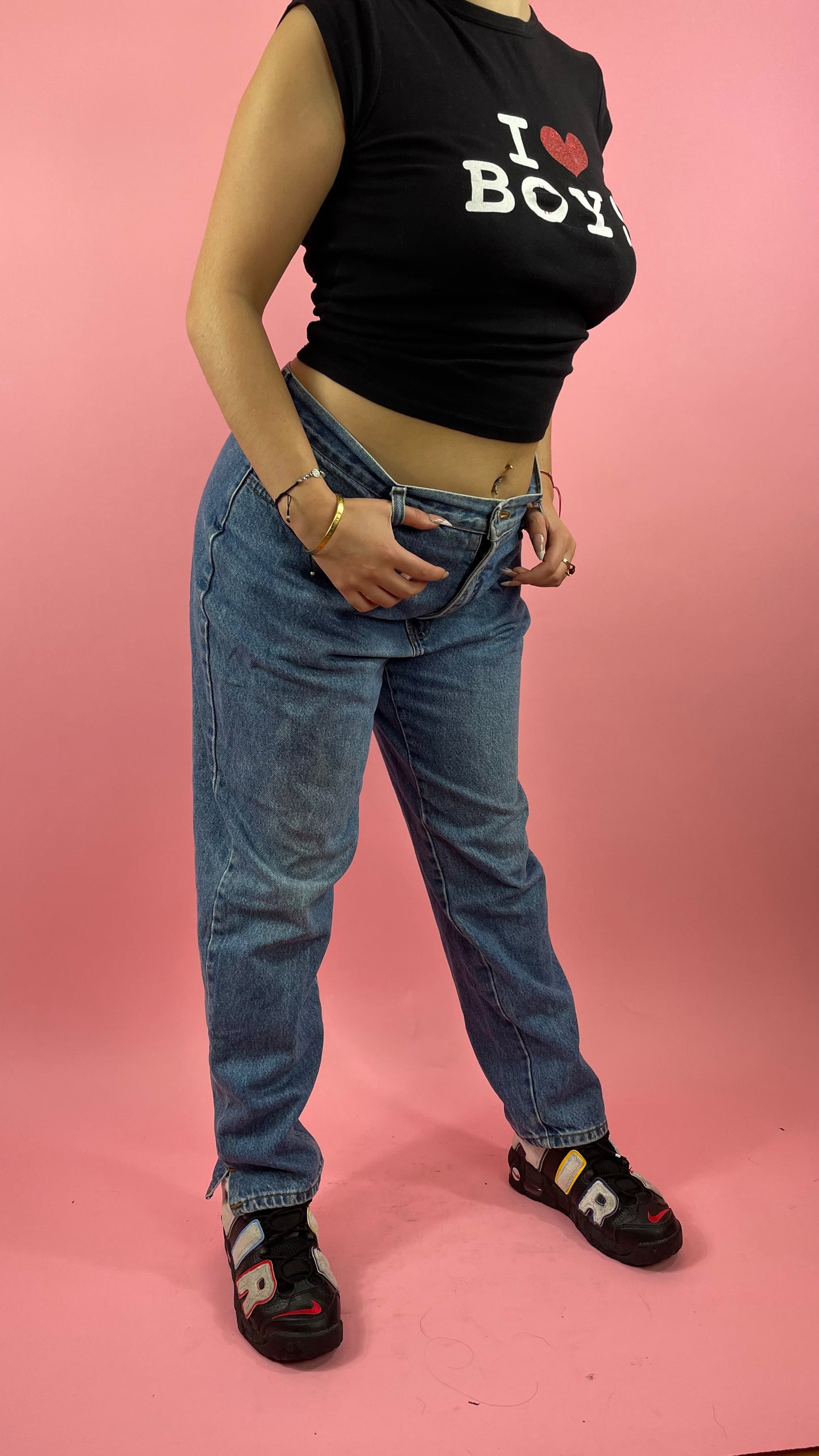 Jean baggy sans poches arrière