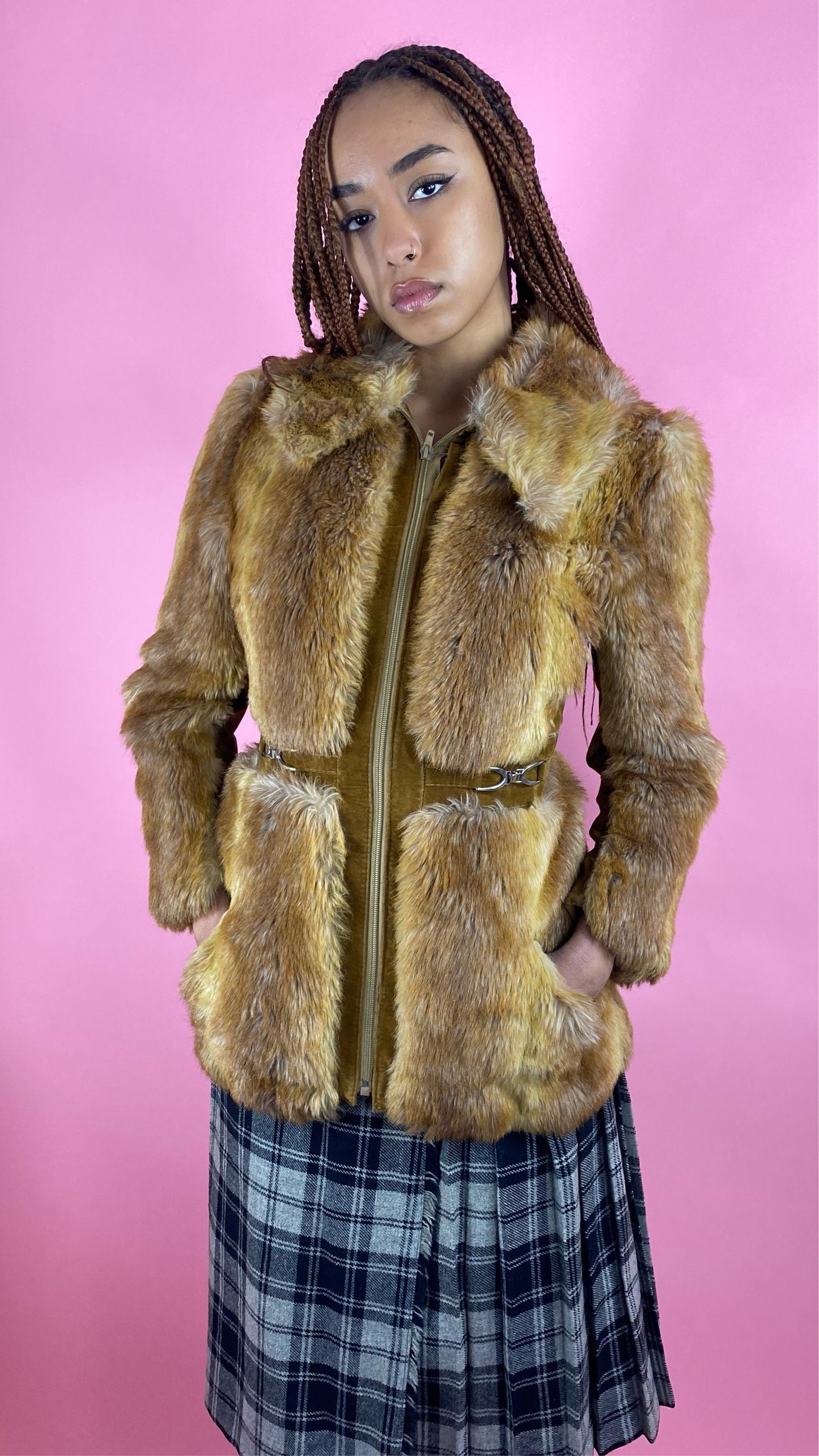Manteau en fausse fourrure